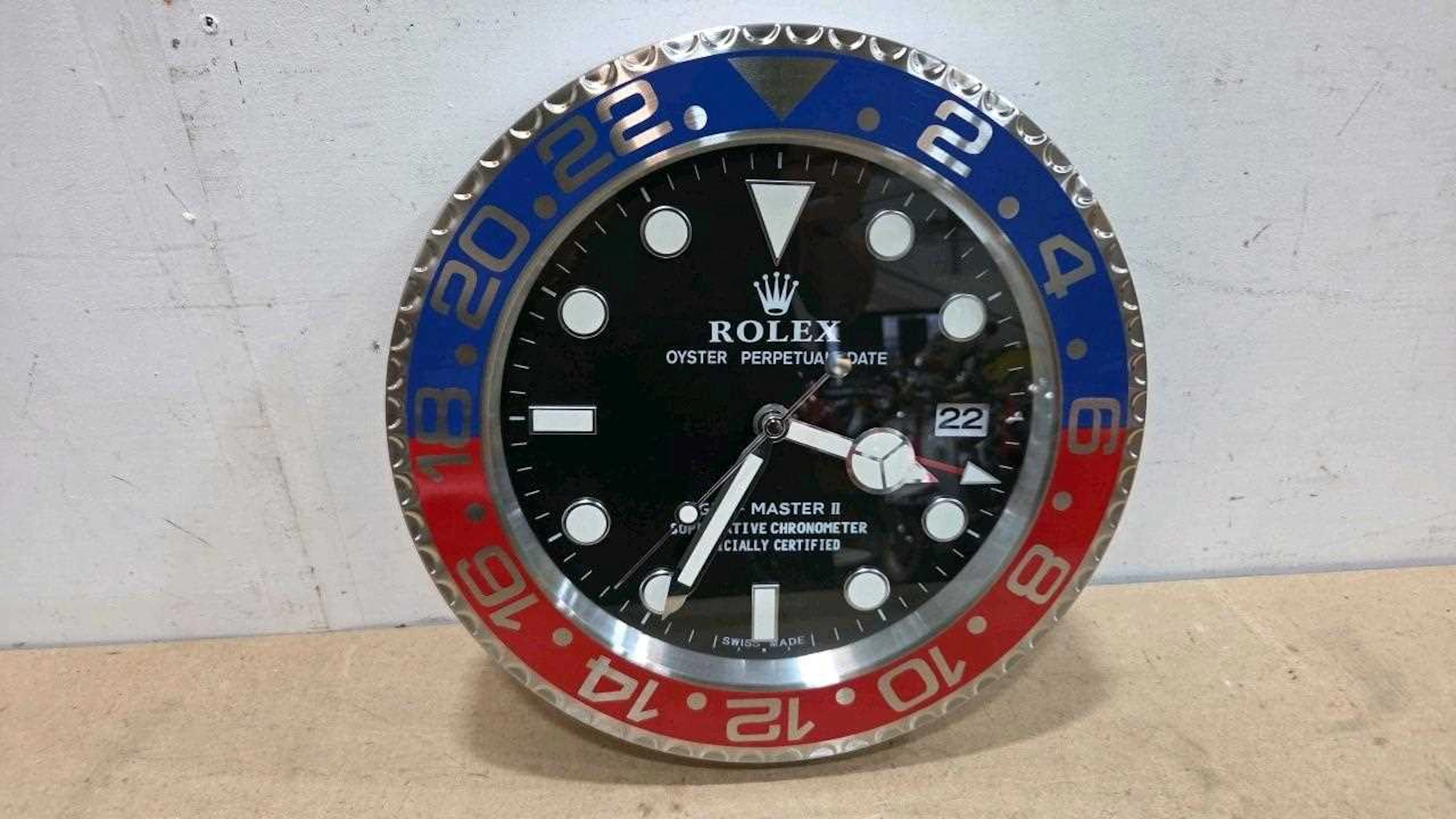 ROLEX STYLE WALL CLOCK