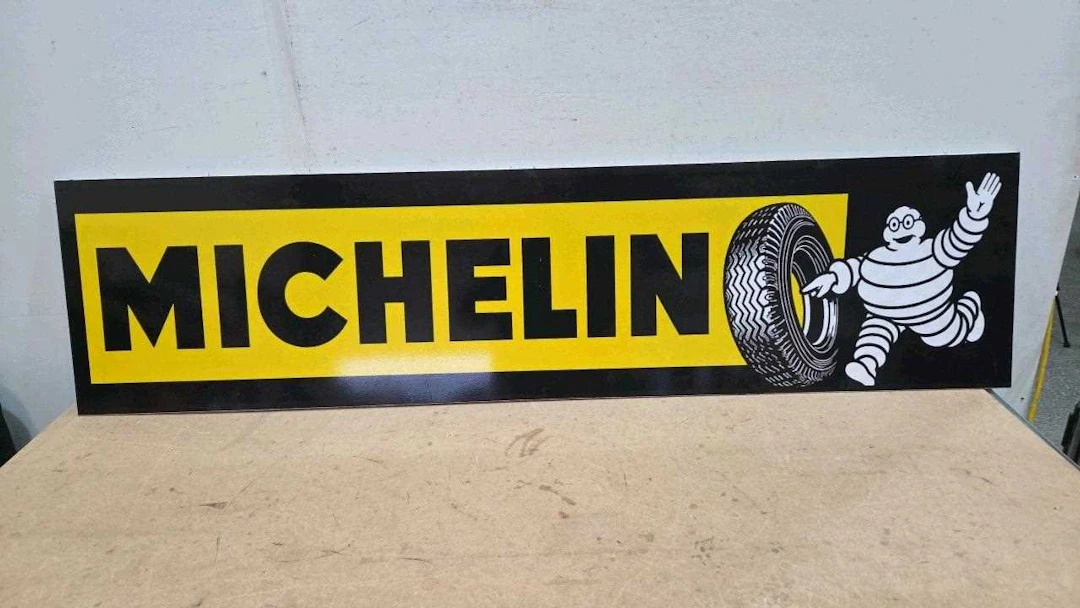 MICHELIN LARGE REPRO ALLY SIGN 59" X 14"