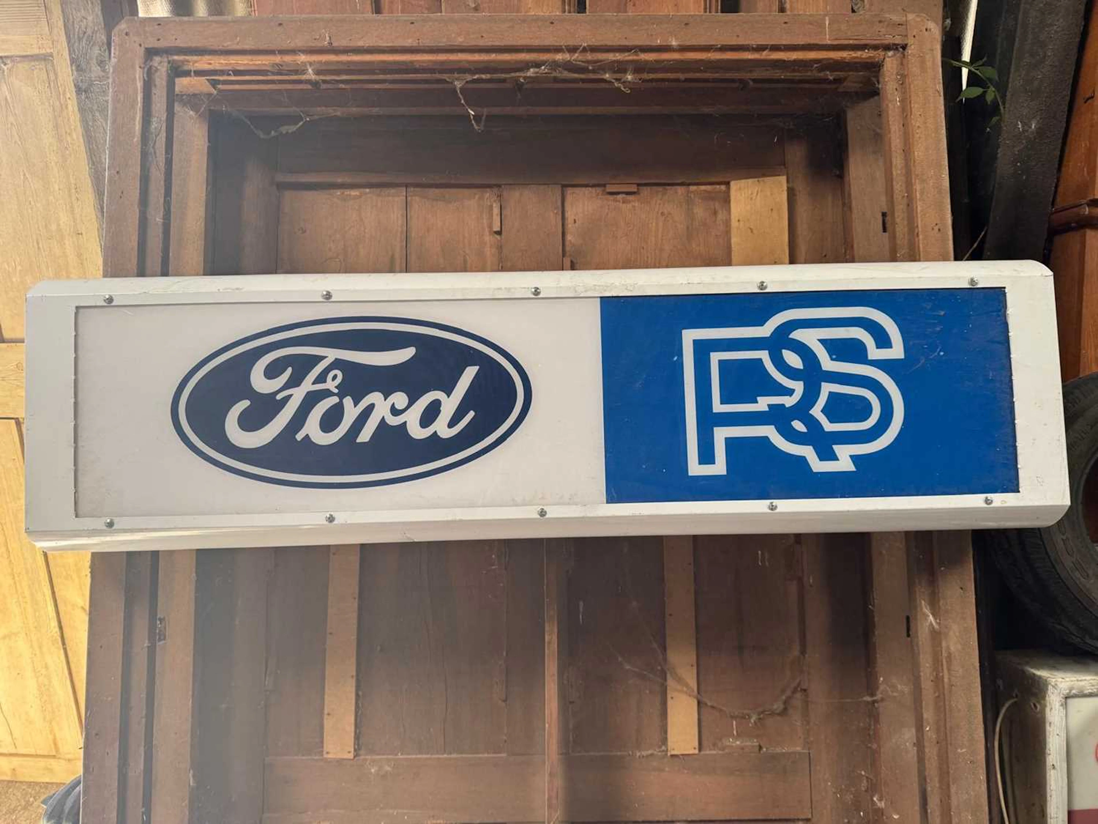 FORD RS LIGHT UP SIGN 49" X 14"