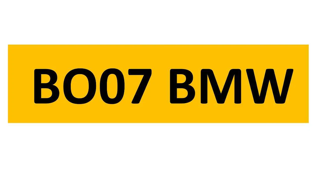 REGISTRATION ON RETENTION - BO07 BMW