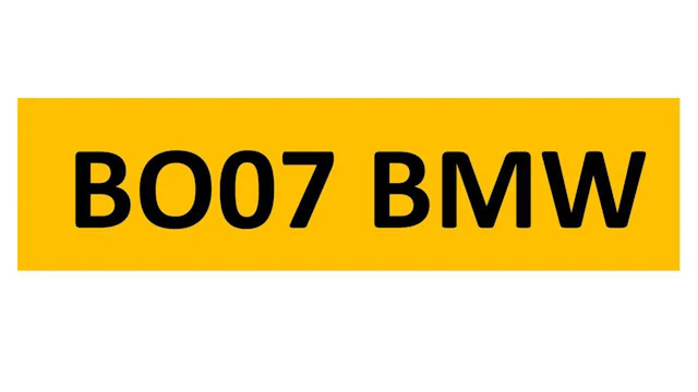 REGISTRATION ON RETENTION - BO07 BMW