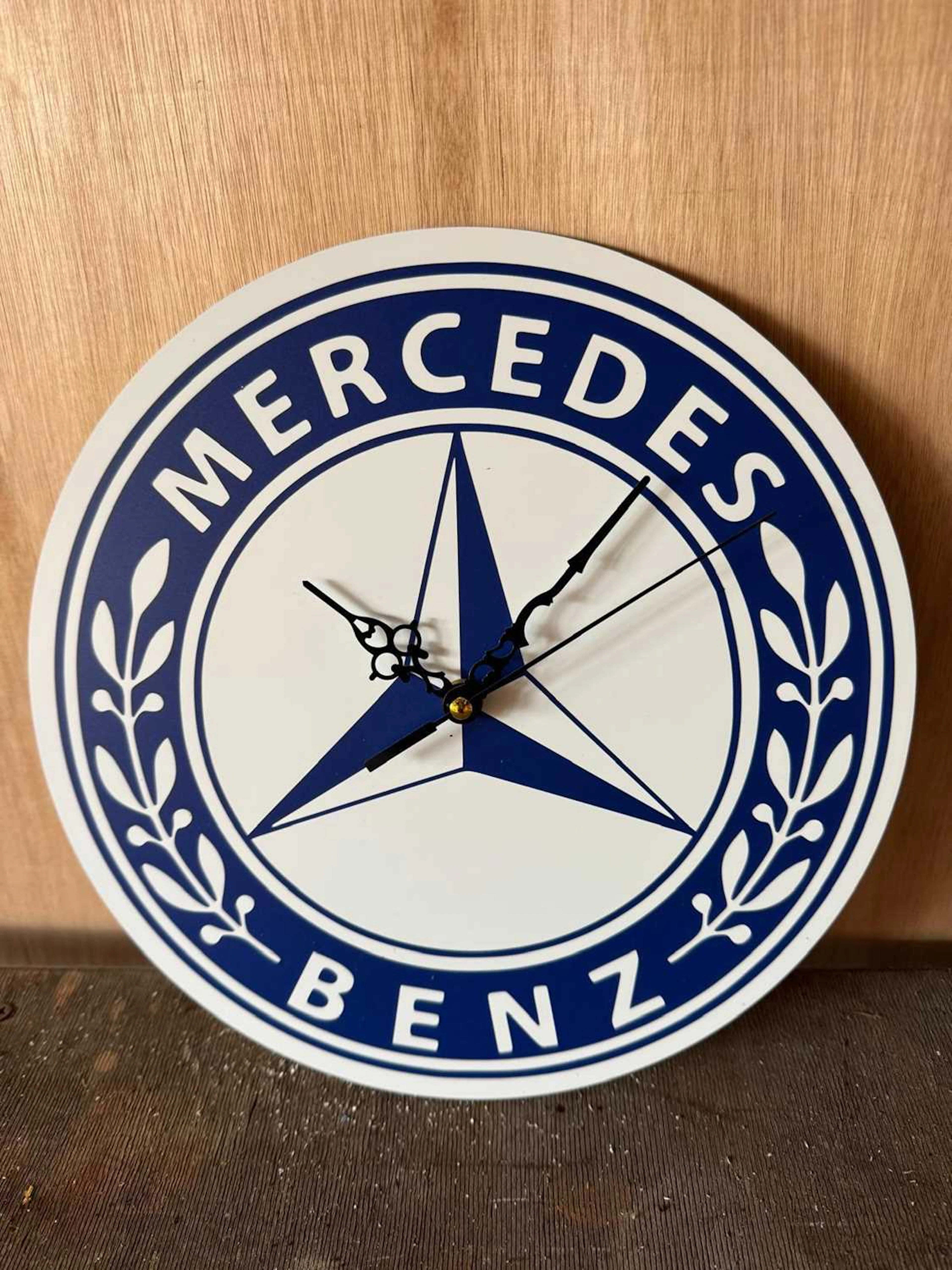 MERCEDES STYLE WALL CLOCK 12" DIA