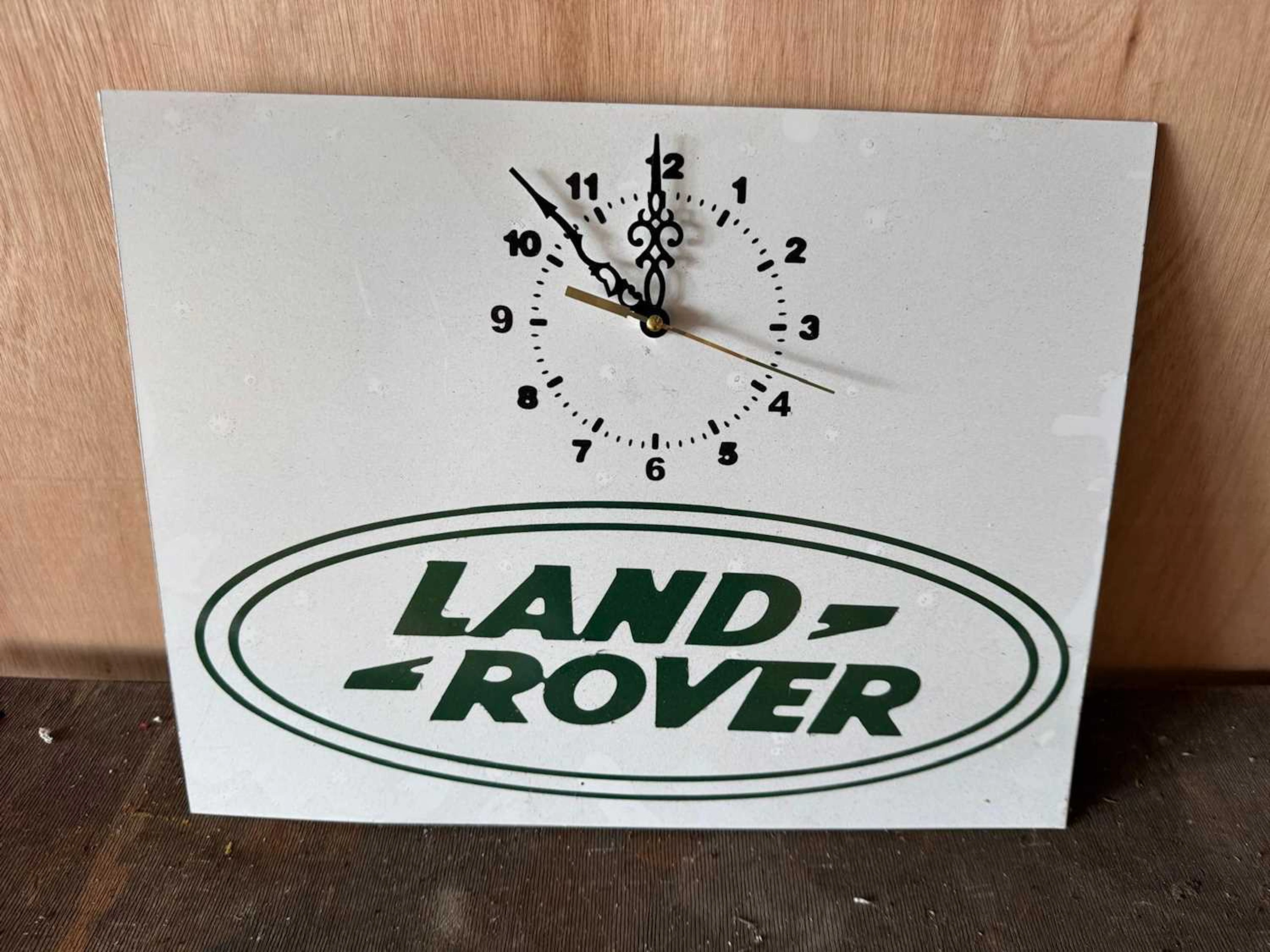 LAND ROVER STYLE WALL CLOCK 16" X 12"