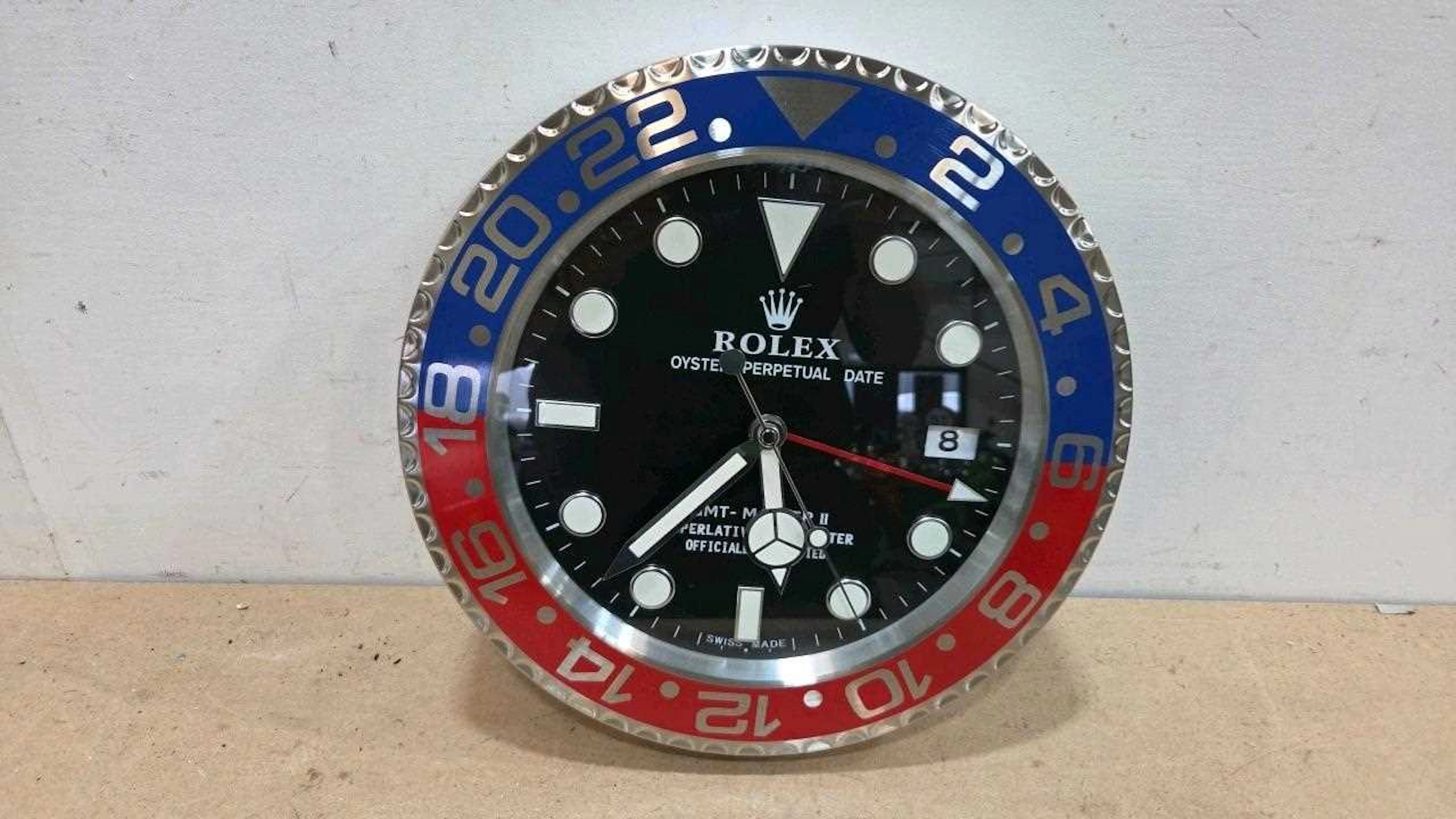 ROLEX STYLE GMT-MASTER 2 WALL CLOCK