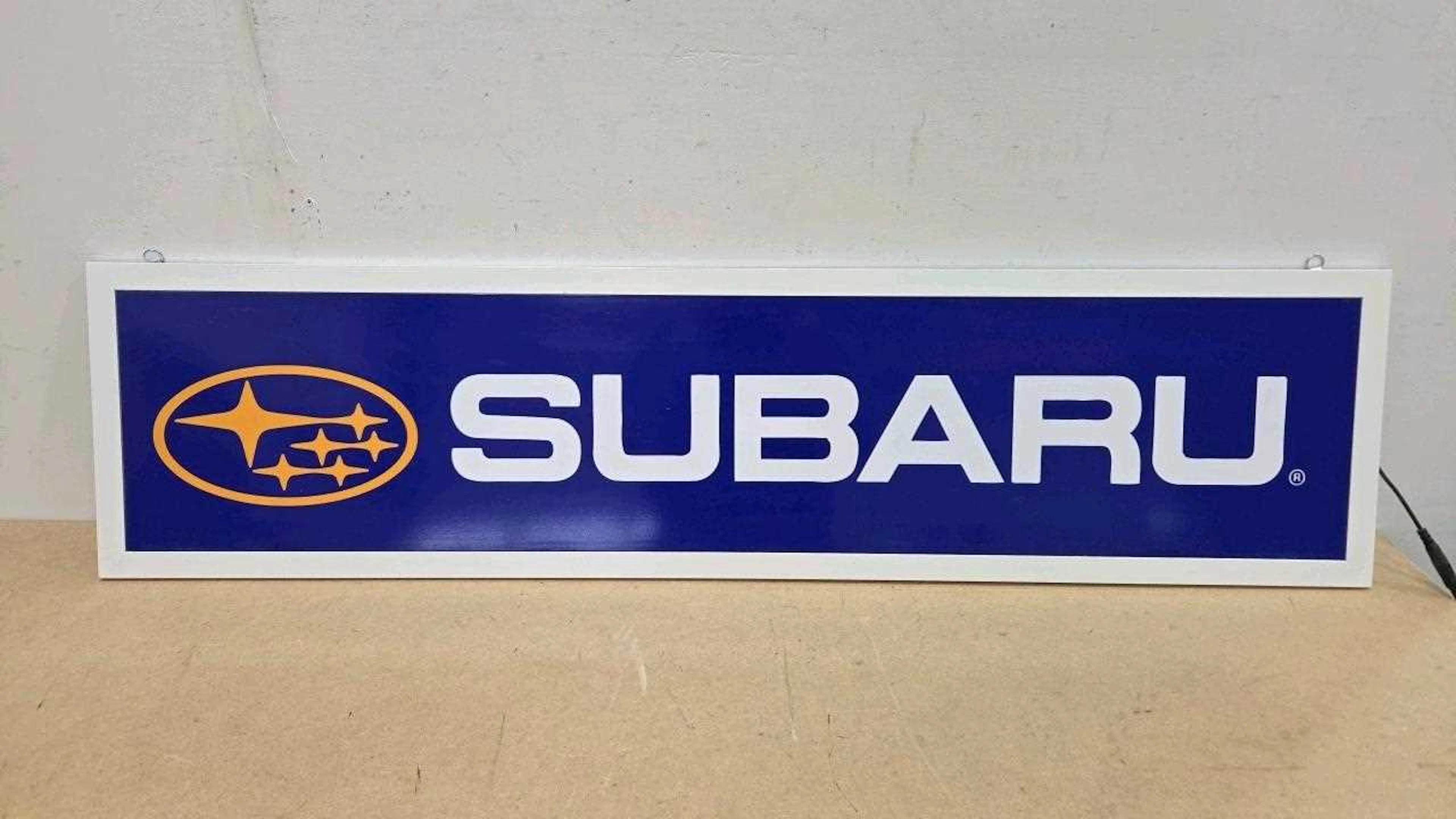 SUBARU LIGHT UP SIGN 47" X 12"