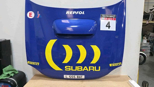 COLIN McRAE REPLICA SUBARU BONNET WALL ART