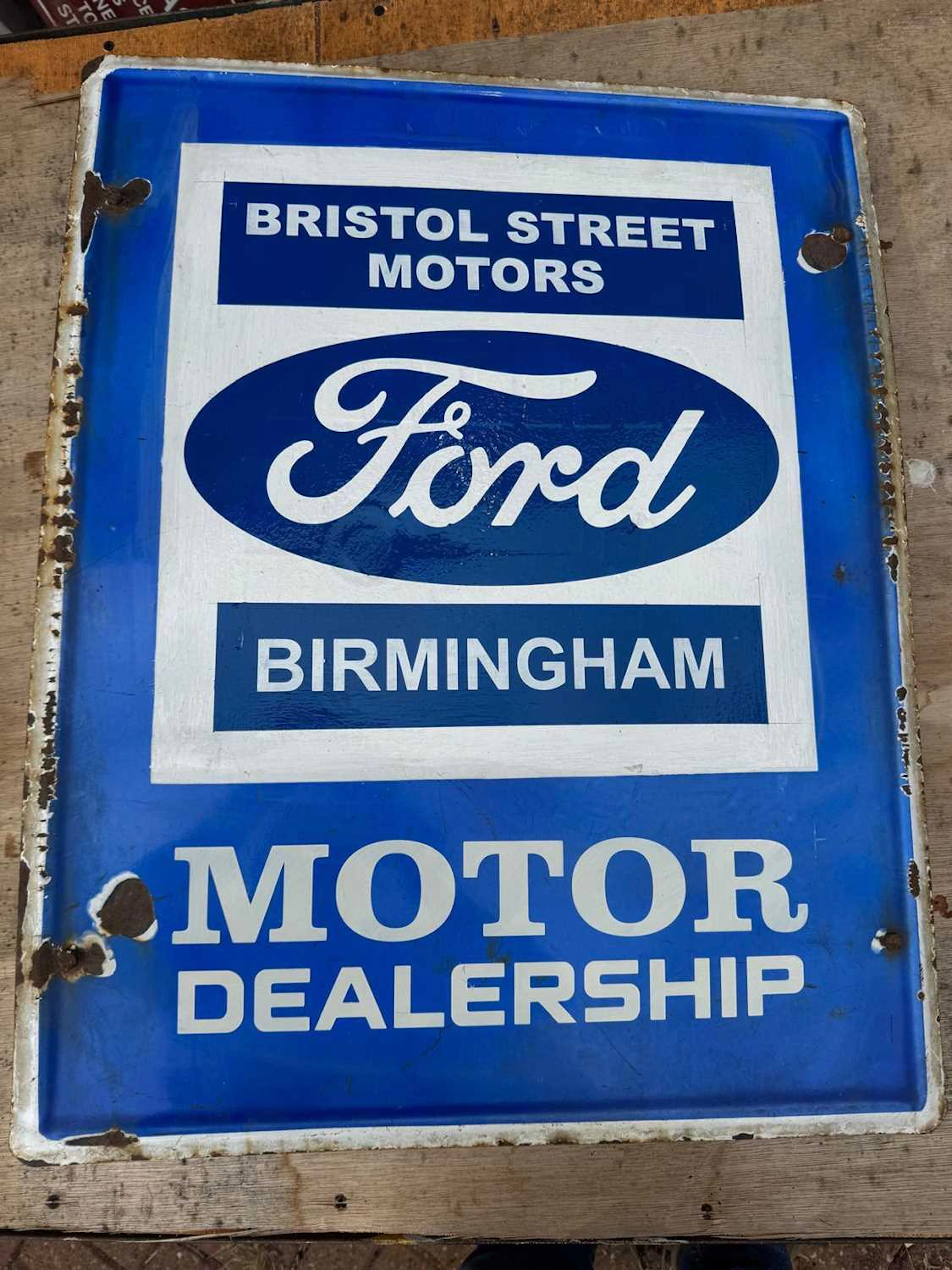 FORD MOTOR DEALERSHIP SIGN 22" X 28"