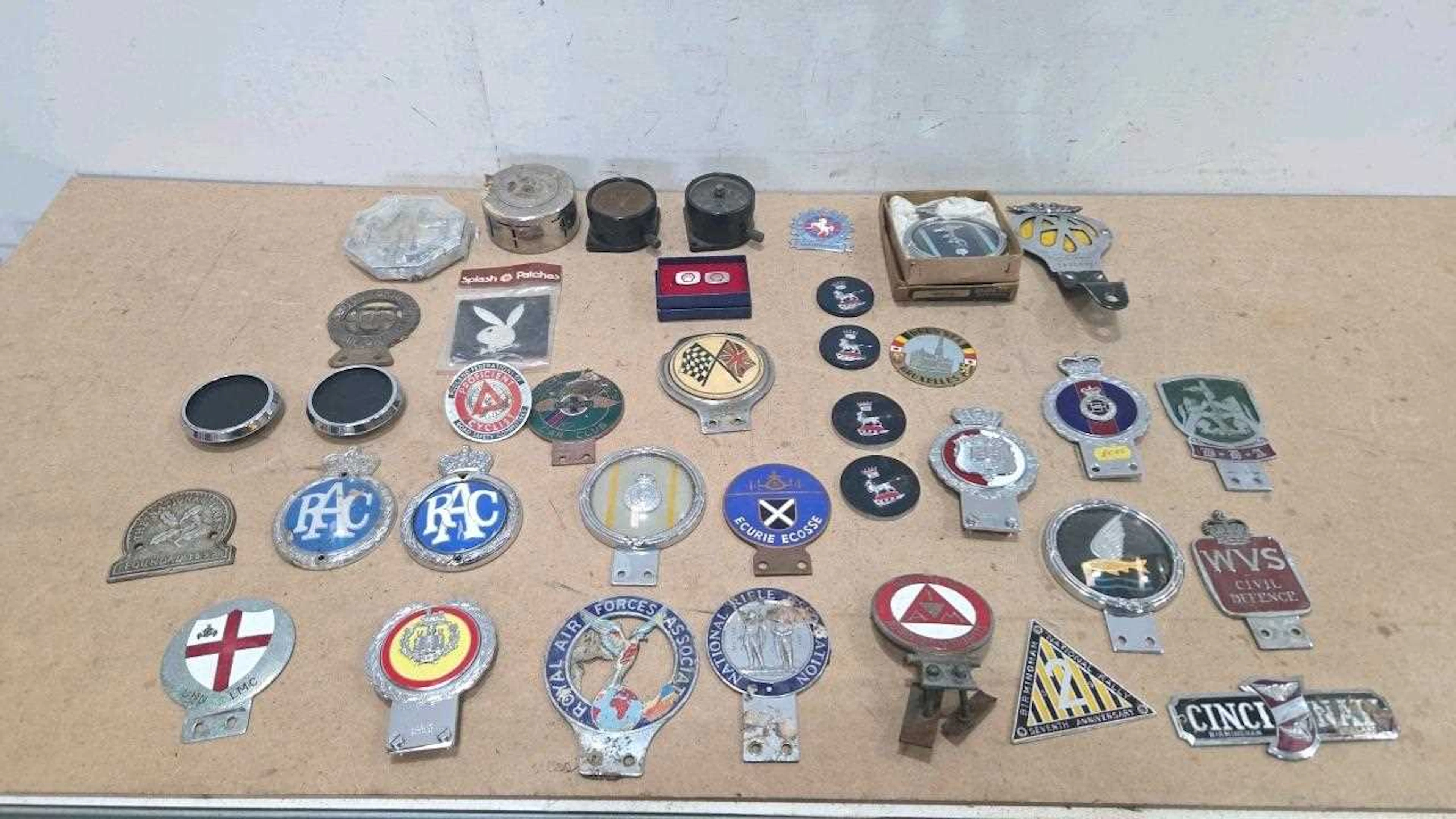 COLLECTION OF CAR BADGES