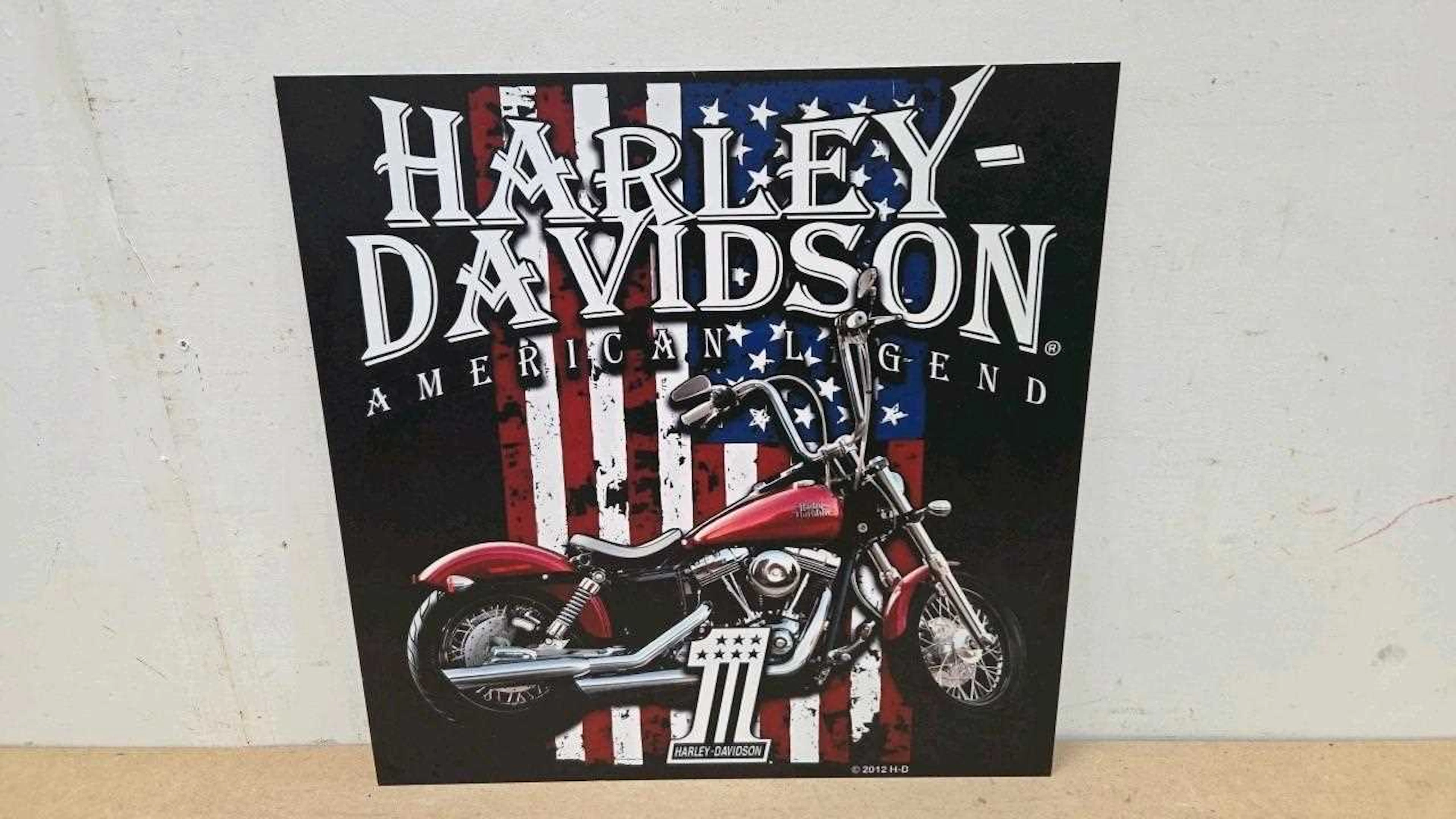 HARLEY DAVIDSON RERPO ALUMINIUM SIGN 20" X 20"