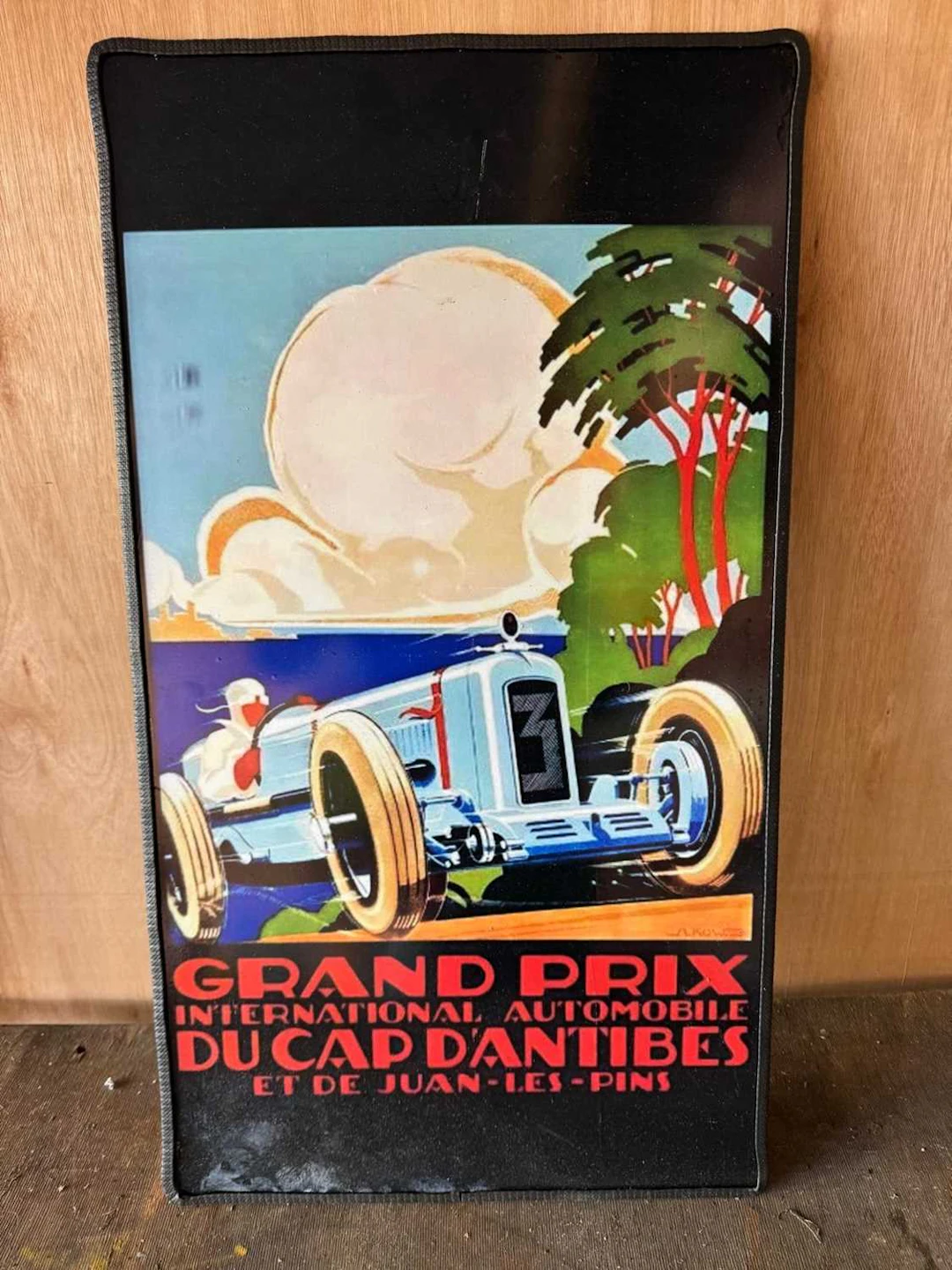 GRAND PRIX METAL REPRO SIGN 29" X 16"