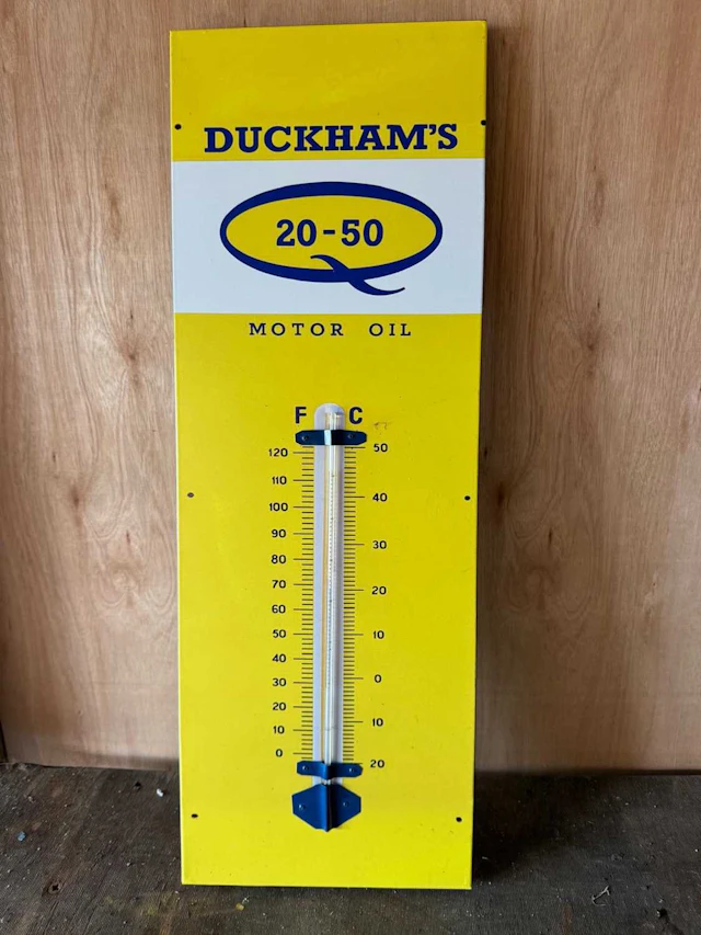 DUCKHAMS 20-50 THERMOMETER 34" X 12"