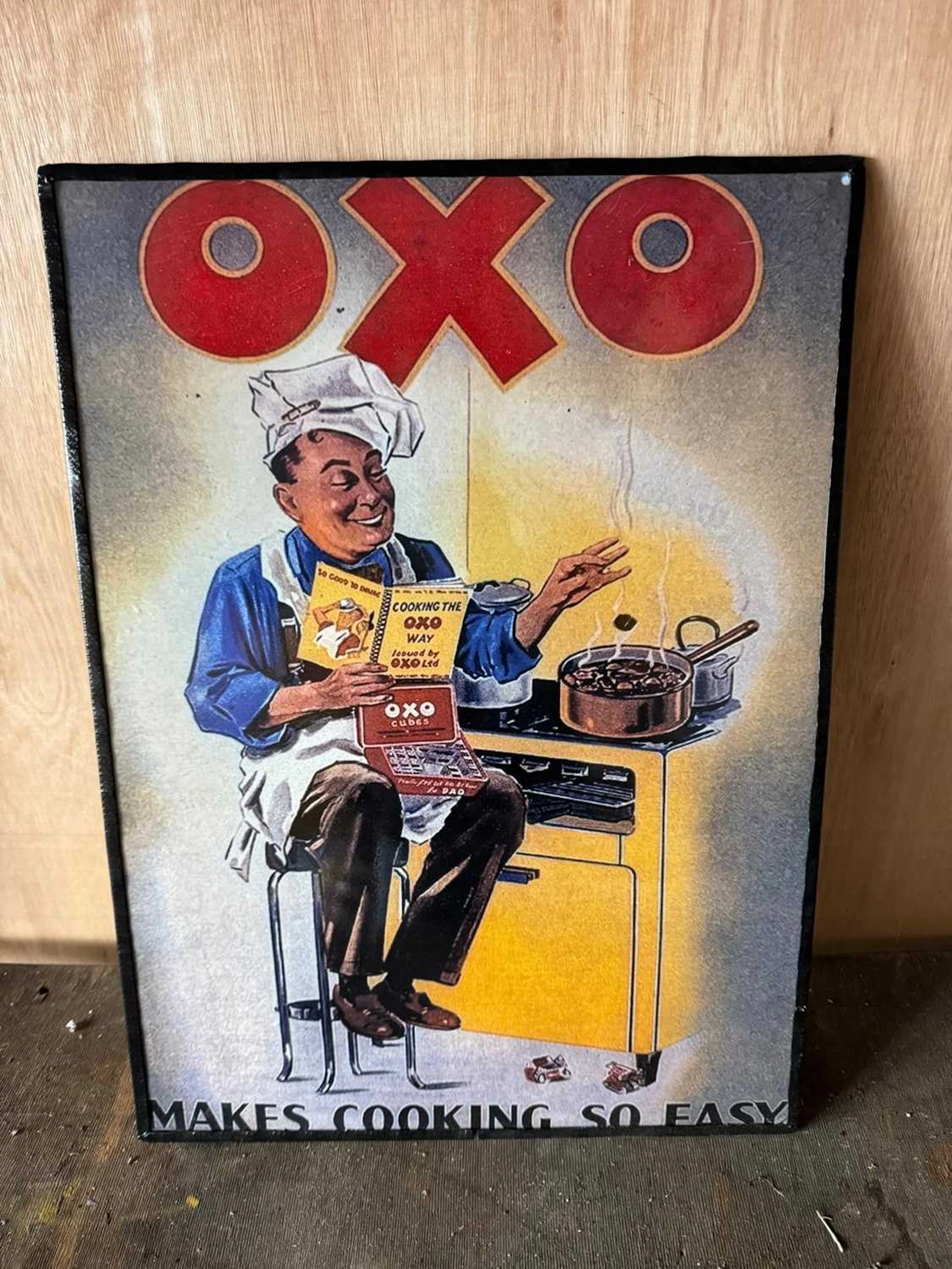 OXO REPRO PLASTIC SIGN 24" X 17"