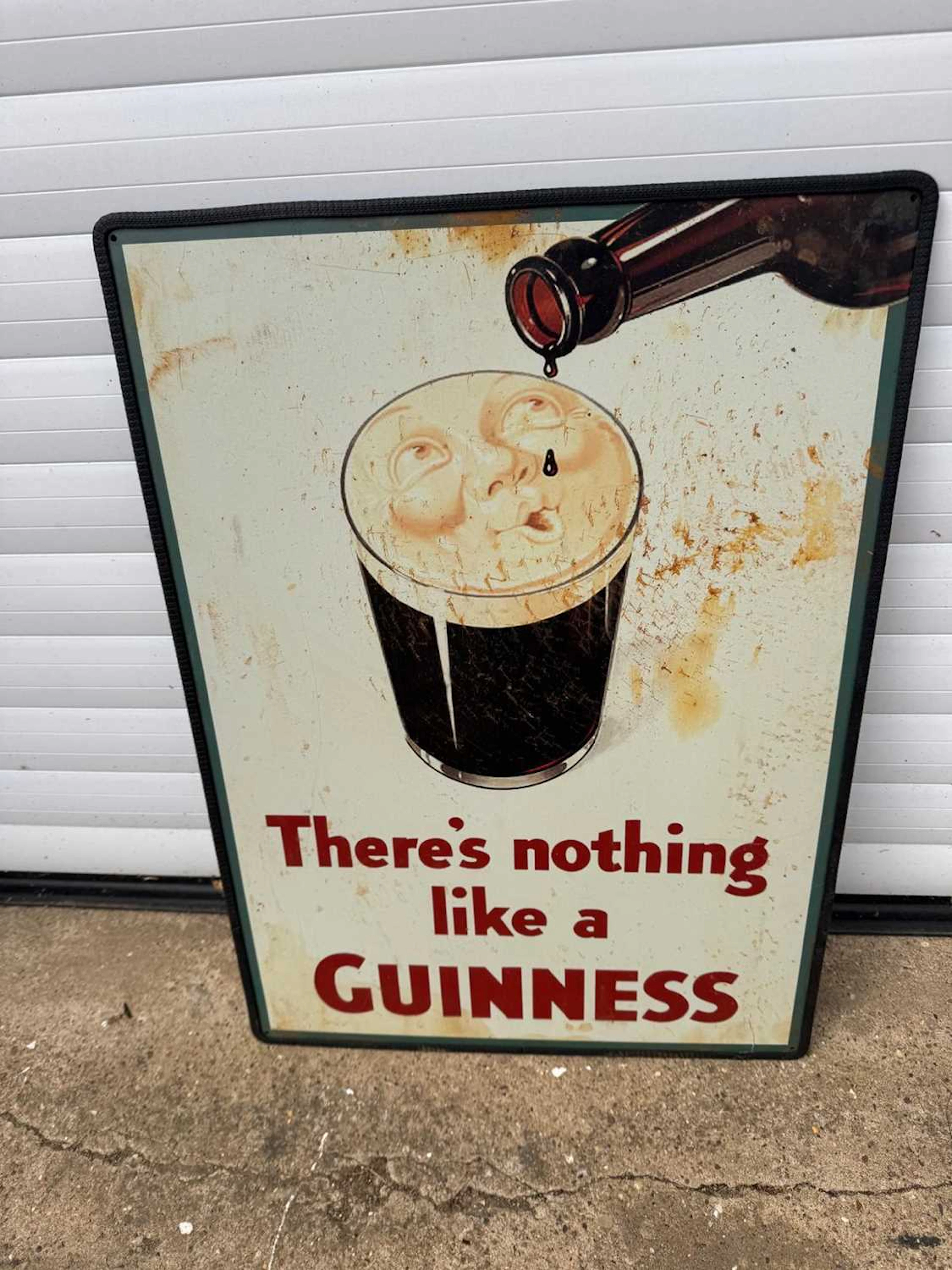 GUINNESS PRINTED REPRO METAL SIGN 28" X 20"