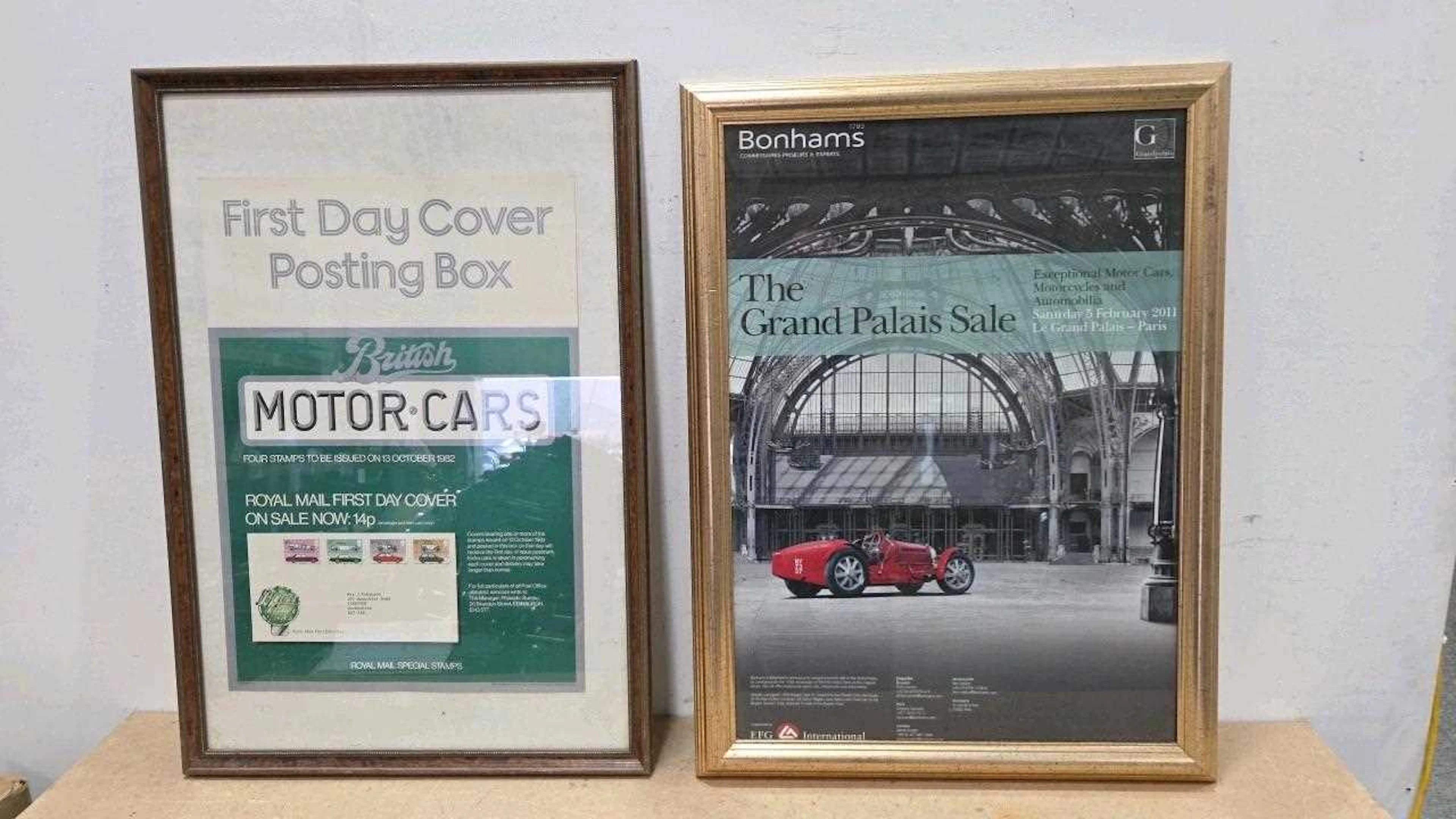 PAIR OF FRAMED POSTERS APPROX 31" X 23"