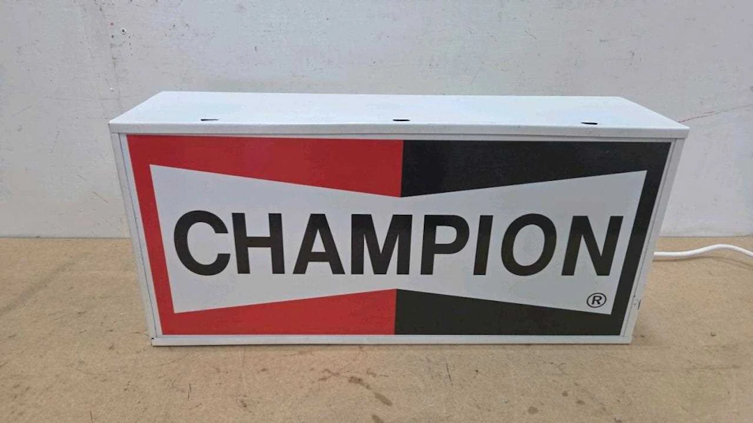 CHAMPION ILLUMINATED SIGN 23" X 11"