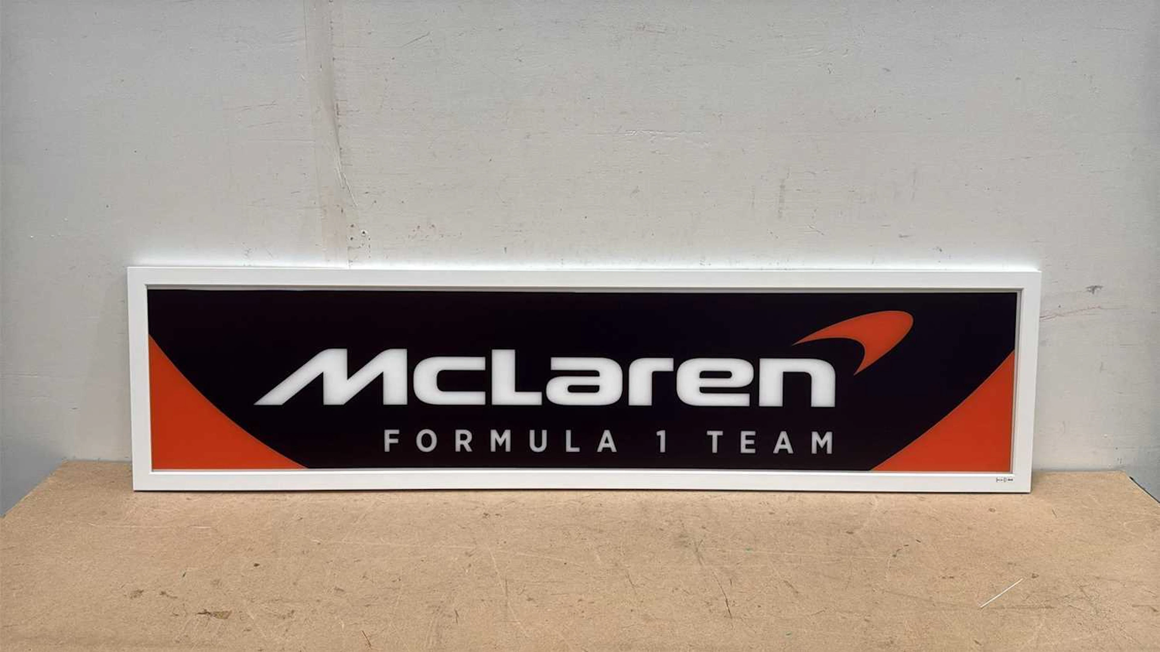 McLAREN LIGHT UP SIGN 47" X 12"