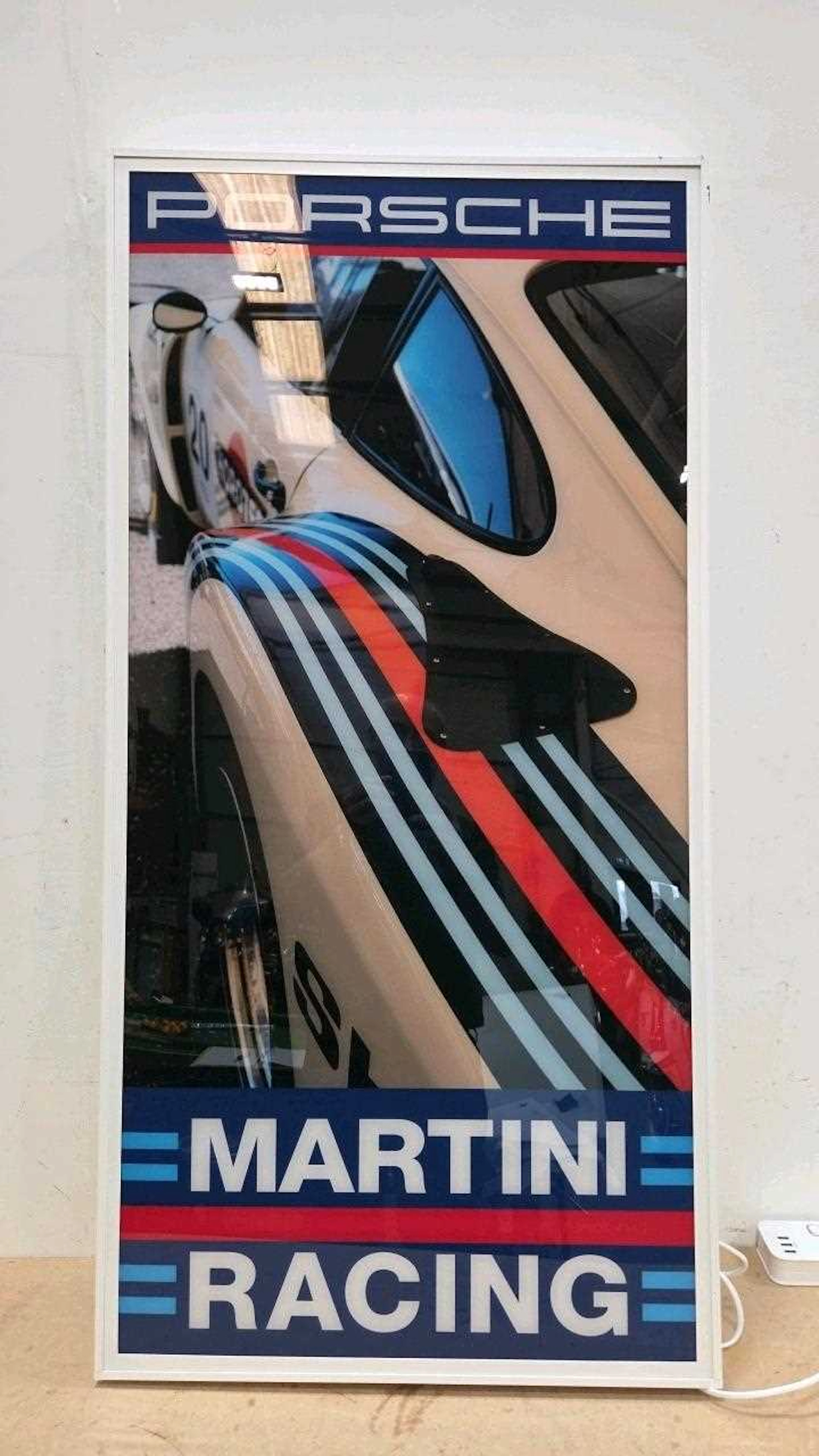 MARTIN PORSCHE ILLUMINATED SIGN 47" X 24"