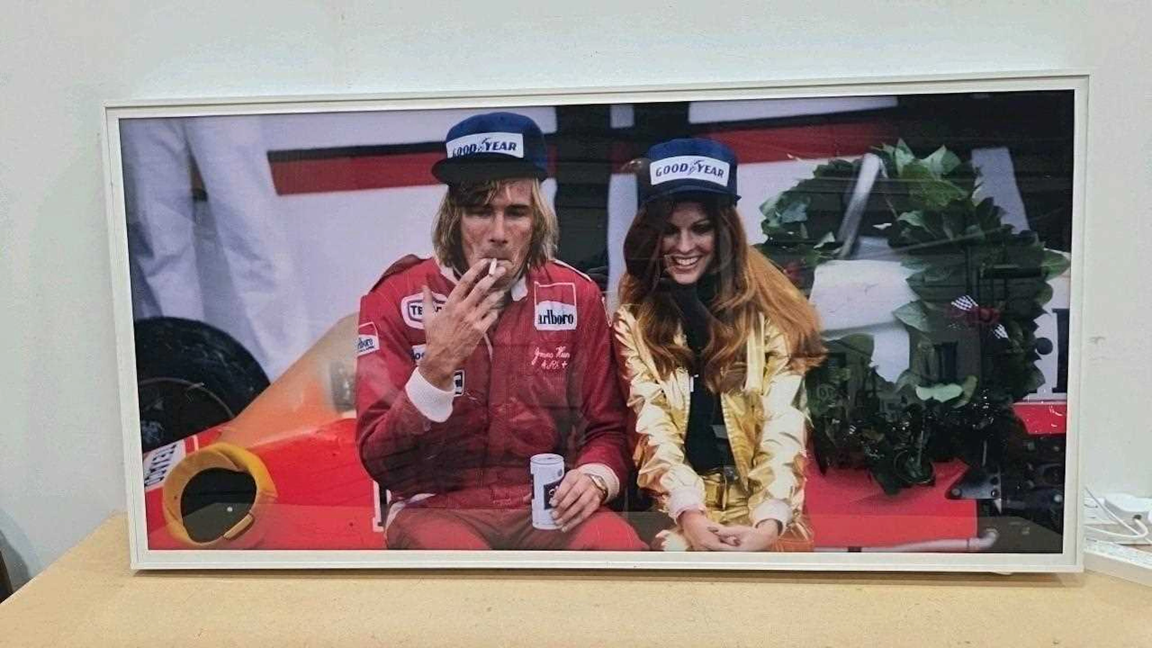 JAMES HUNT FORMULA 1 RETRO, ILLUMINATED SIGN 47" X 24"
