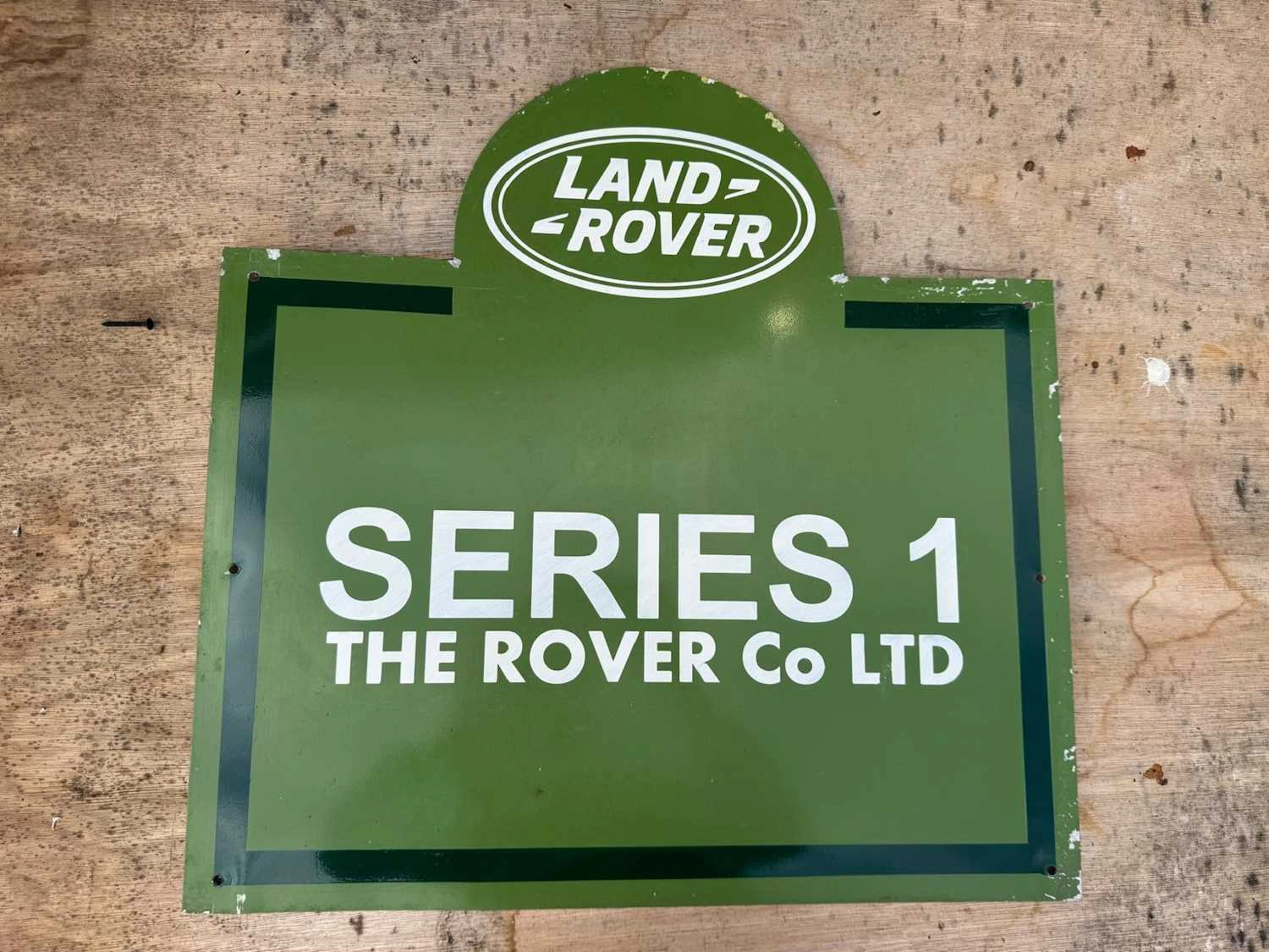 LAND ROVER SERIES 1 PAINTED ALLY REPRO SIGN 23" X 23"