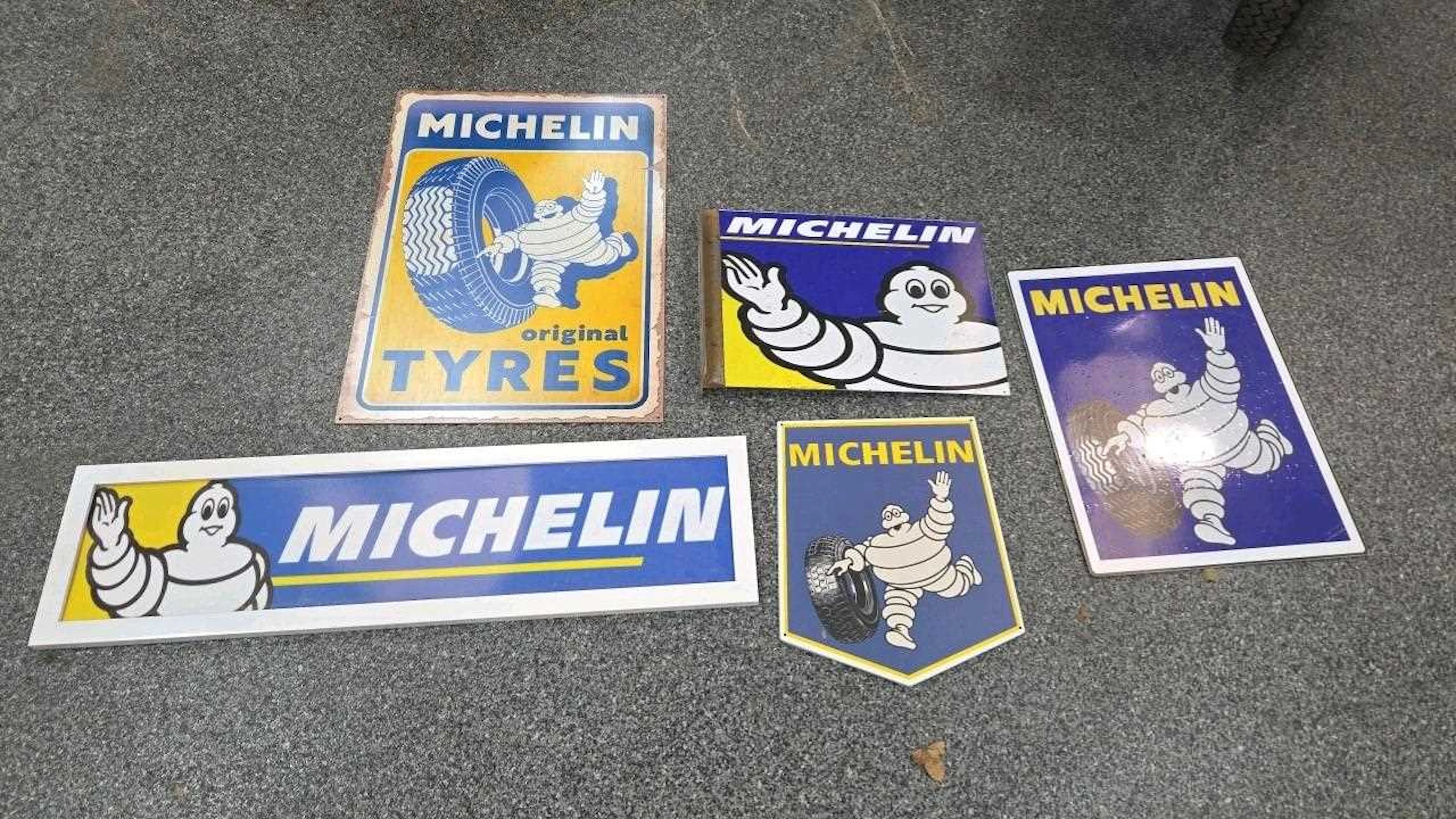 LARGE LOT OF MICHELIN SIGNS