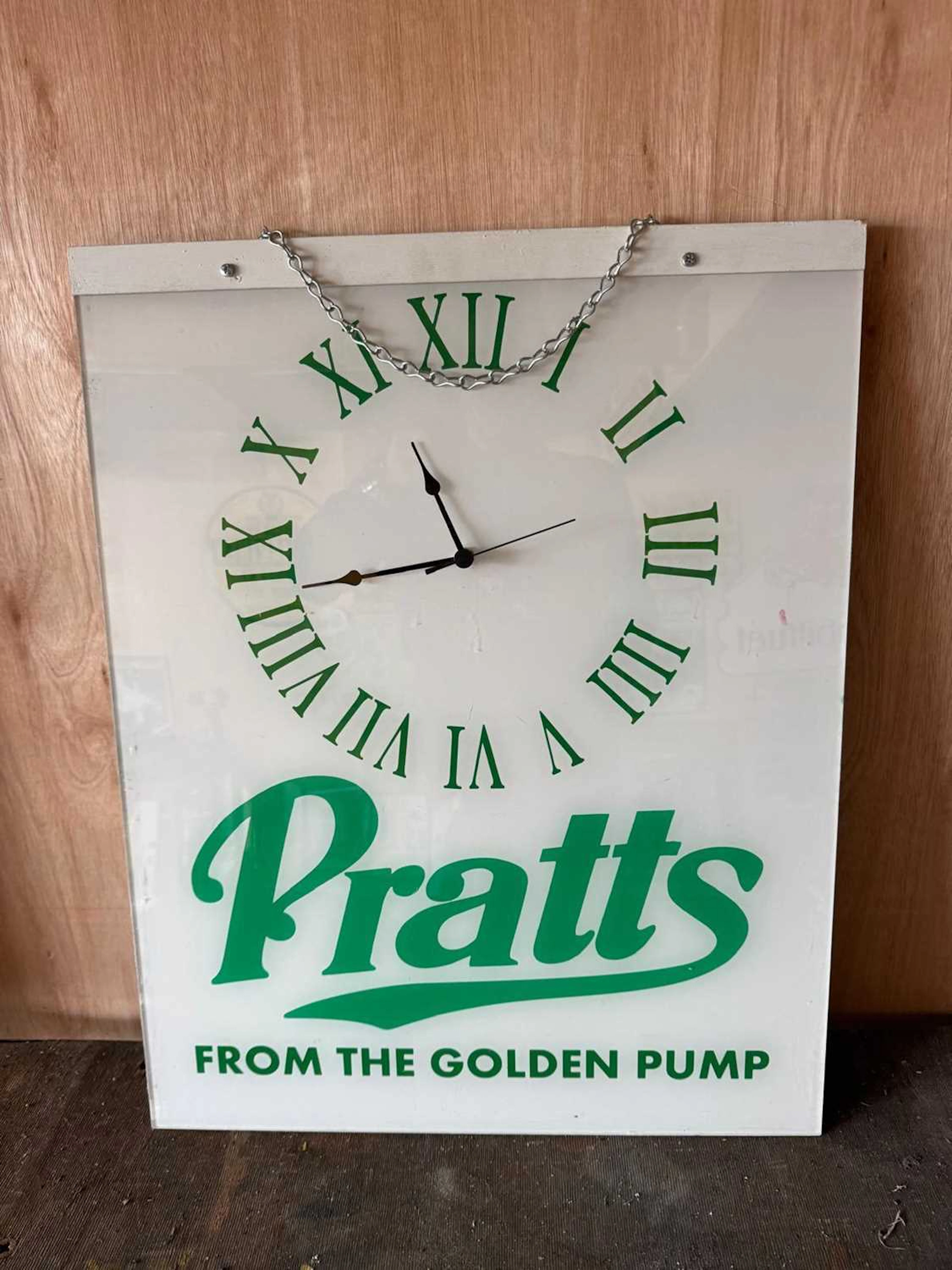 PRATT'S STYLE WALL CLOCK 24" X 19"