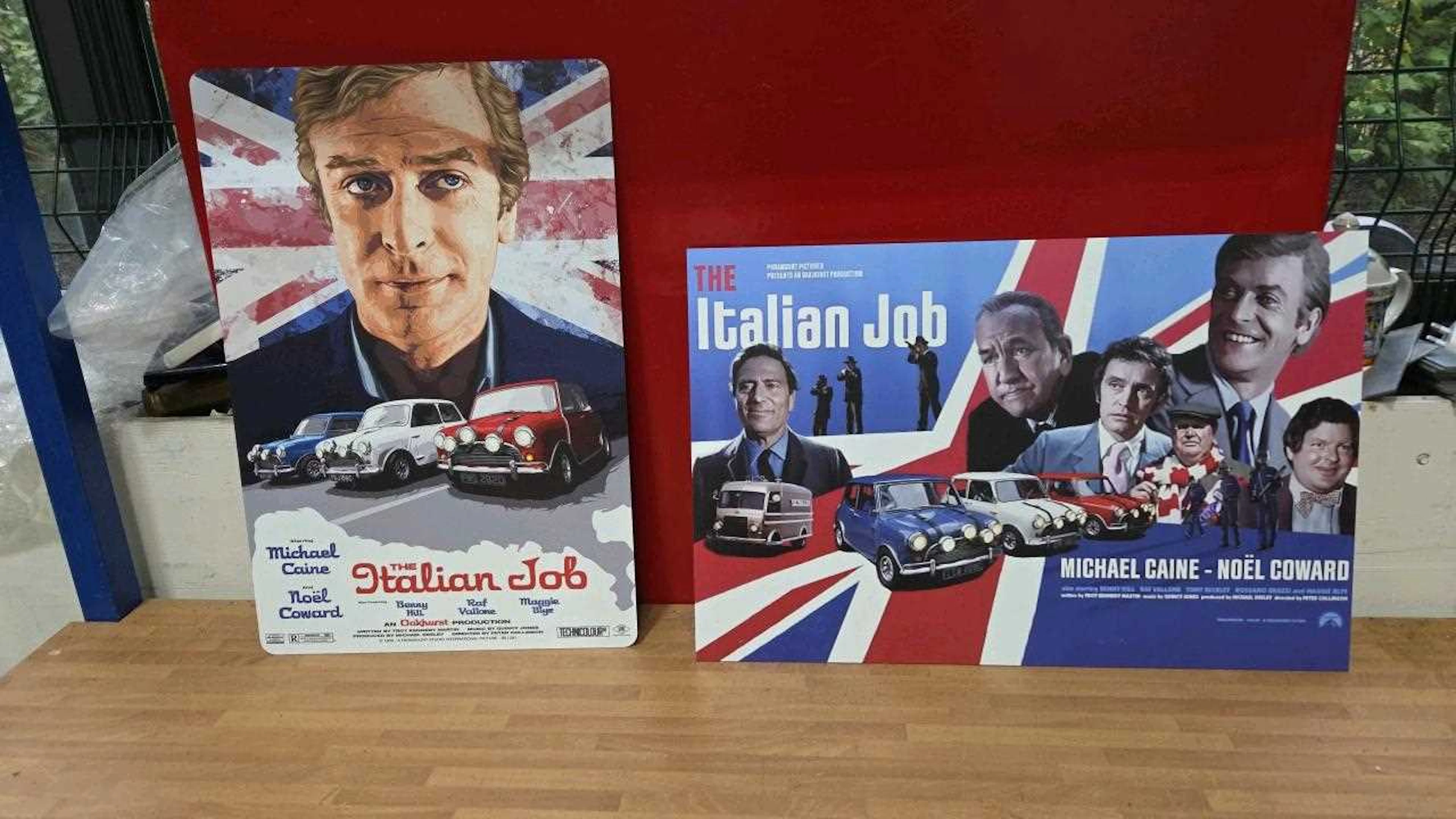 PAIR OF ITALIAN JOB ALUMINIUM PRINTED SIGNS