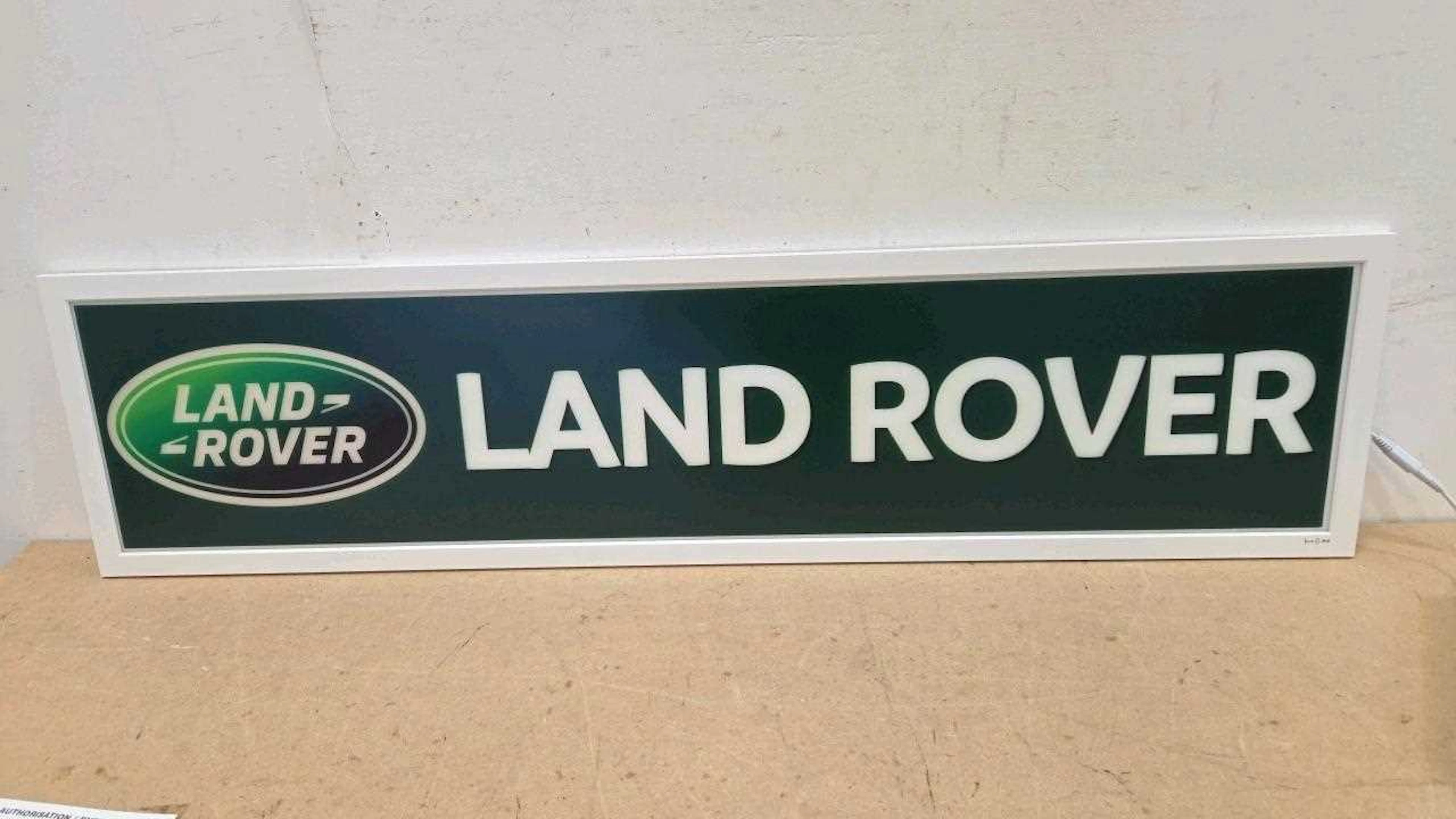 LAND ROVER ILLUMINATED SIGN 47" X 12"