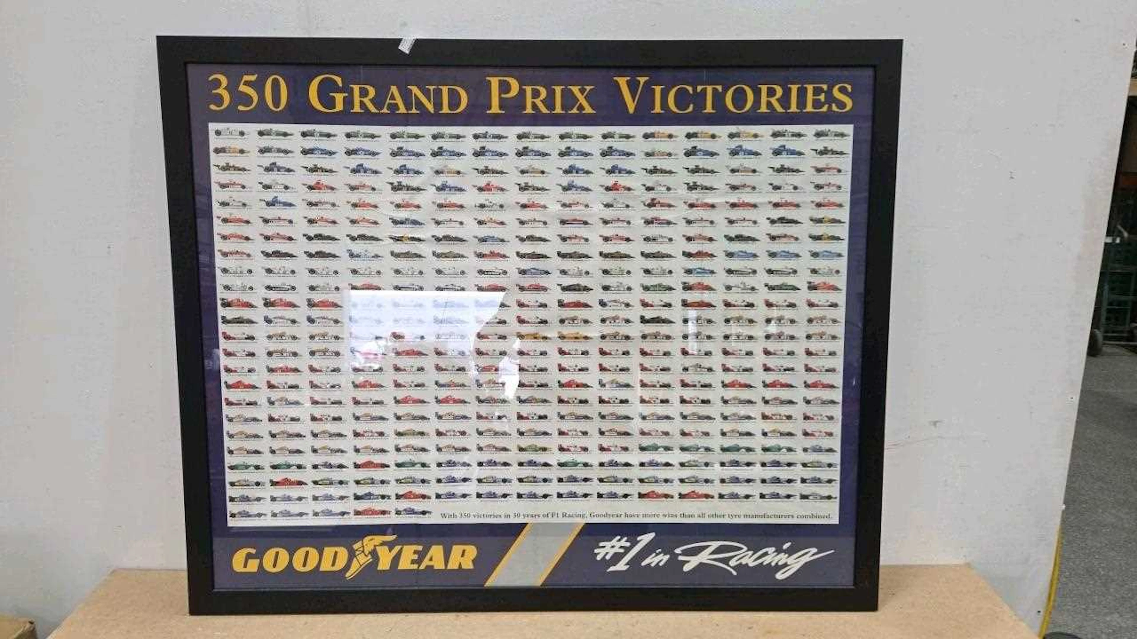 FRAMED 350 GRAND PRIX VICTORIES 43" X 35"