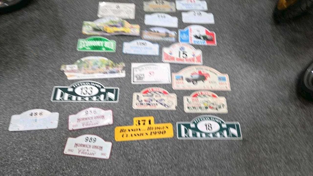 SELECTION OF RALLY PLATES