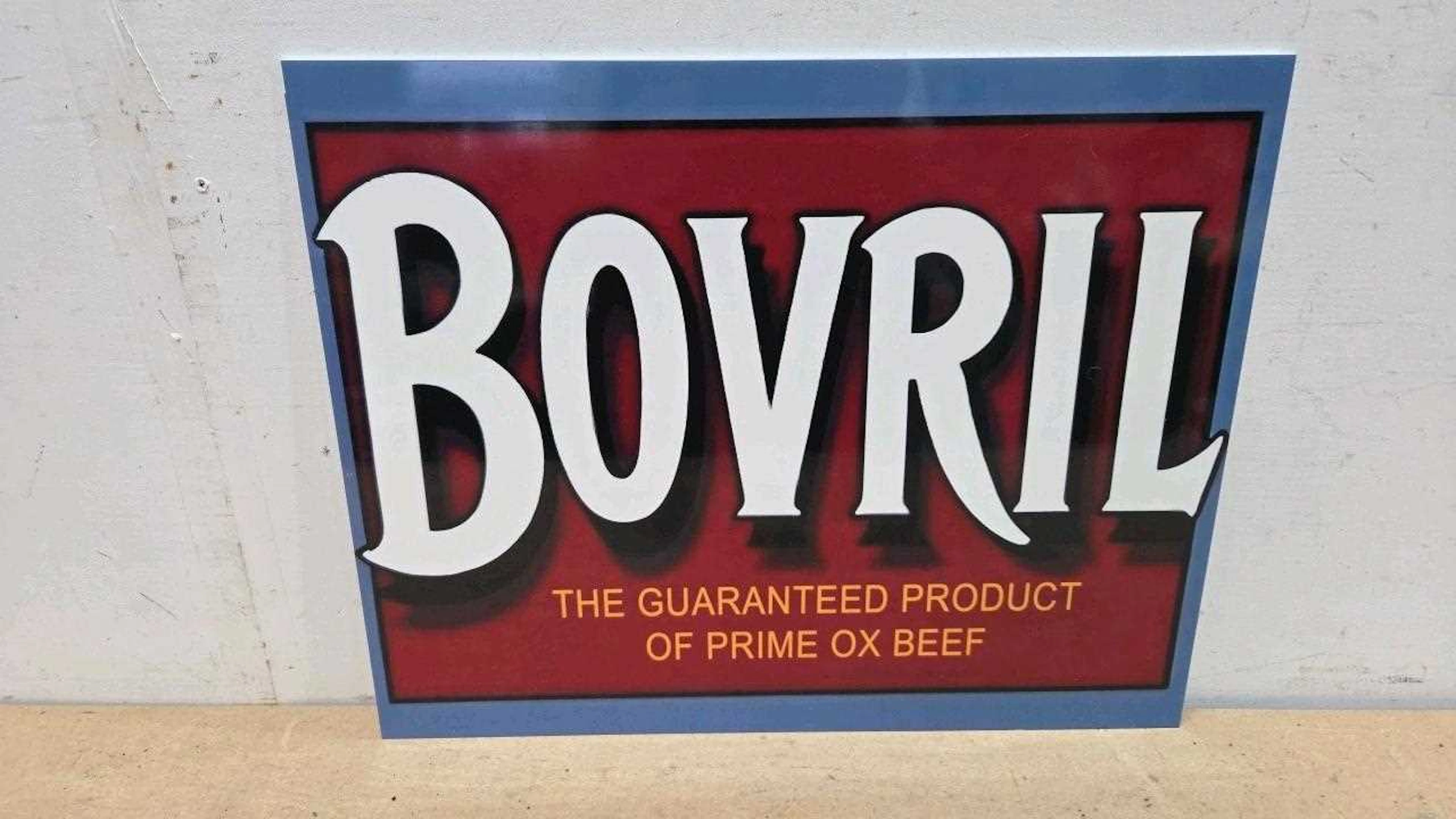 BOVRIL REPRO PERSPEX SIGN 20" X 16"