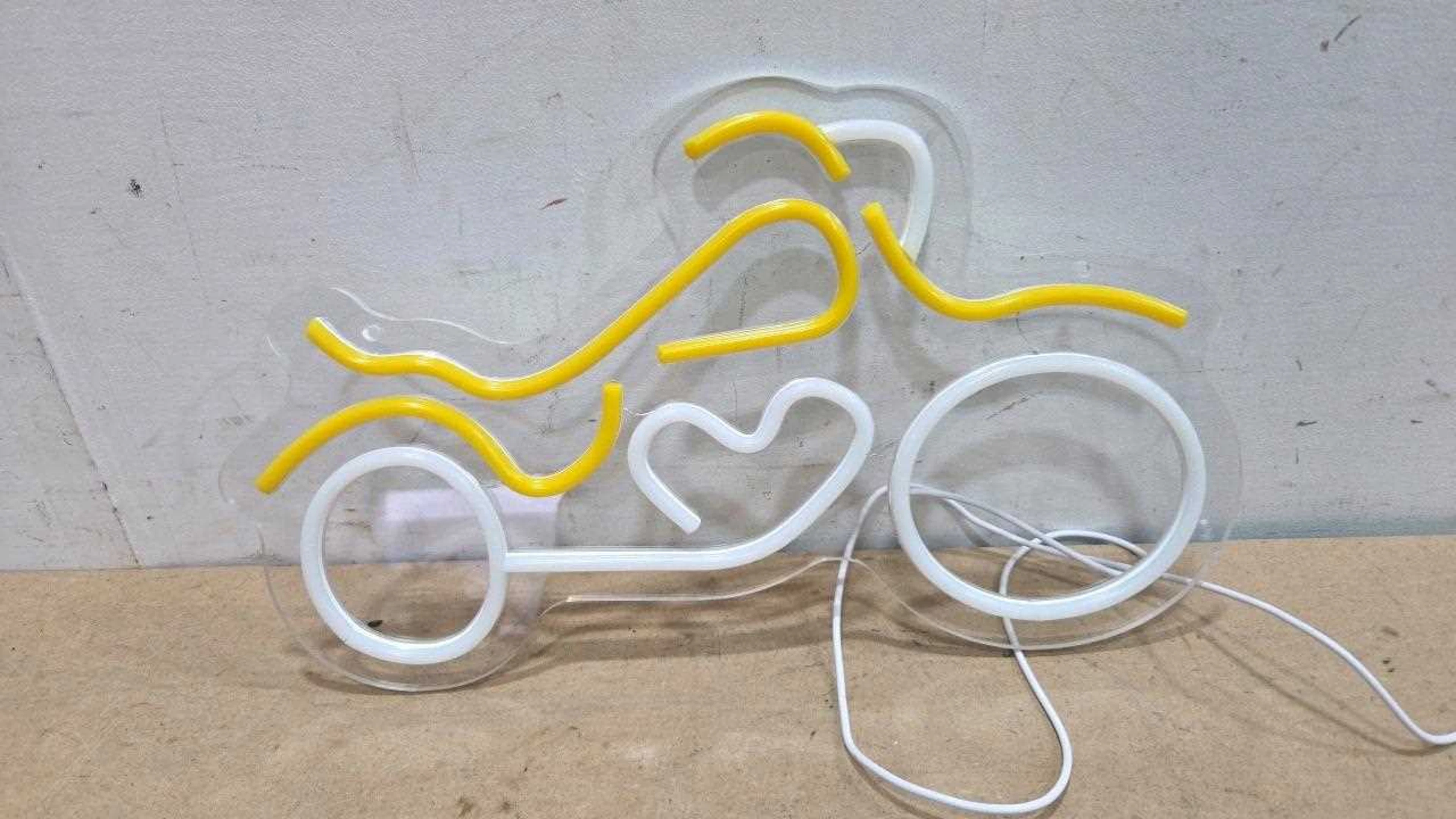 LED SHAPED MOTORCYCLE LIGHT 15" X 9"