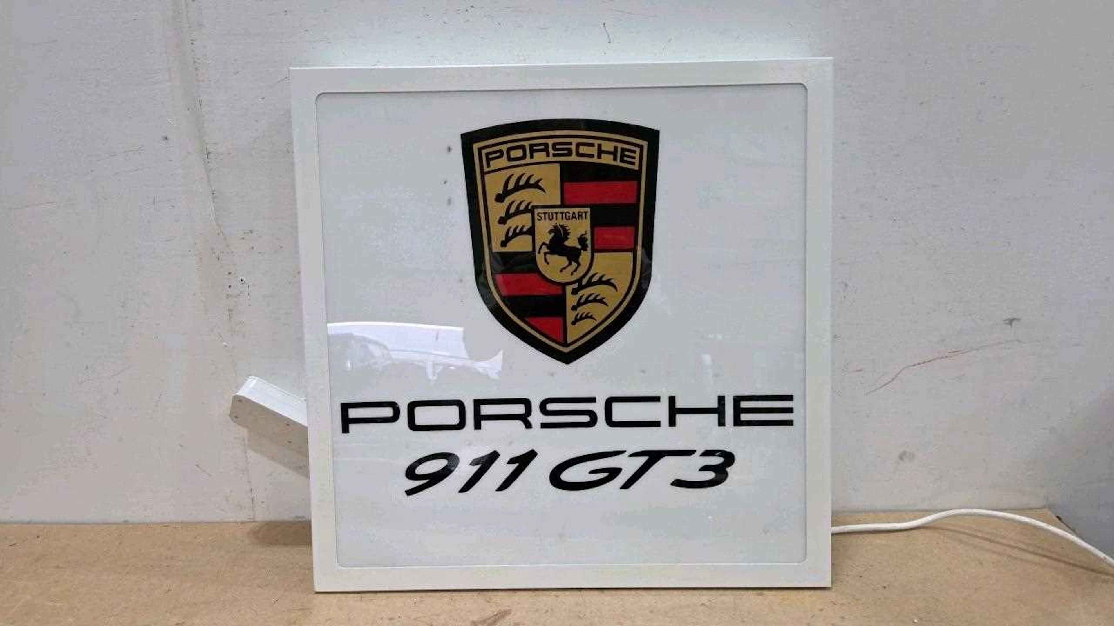 PORSCHE GT3 LIGHT UP SIGN 24" X 24"