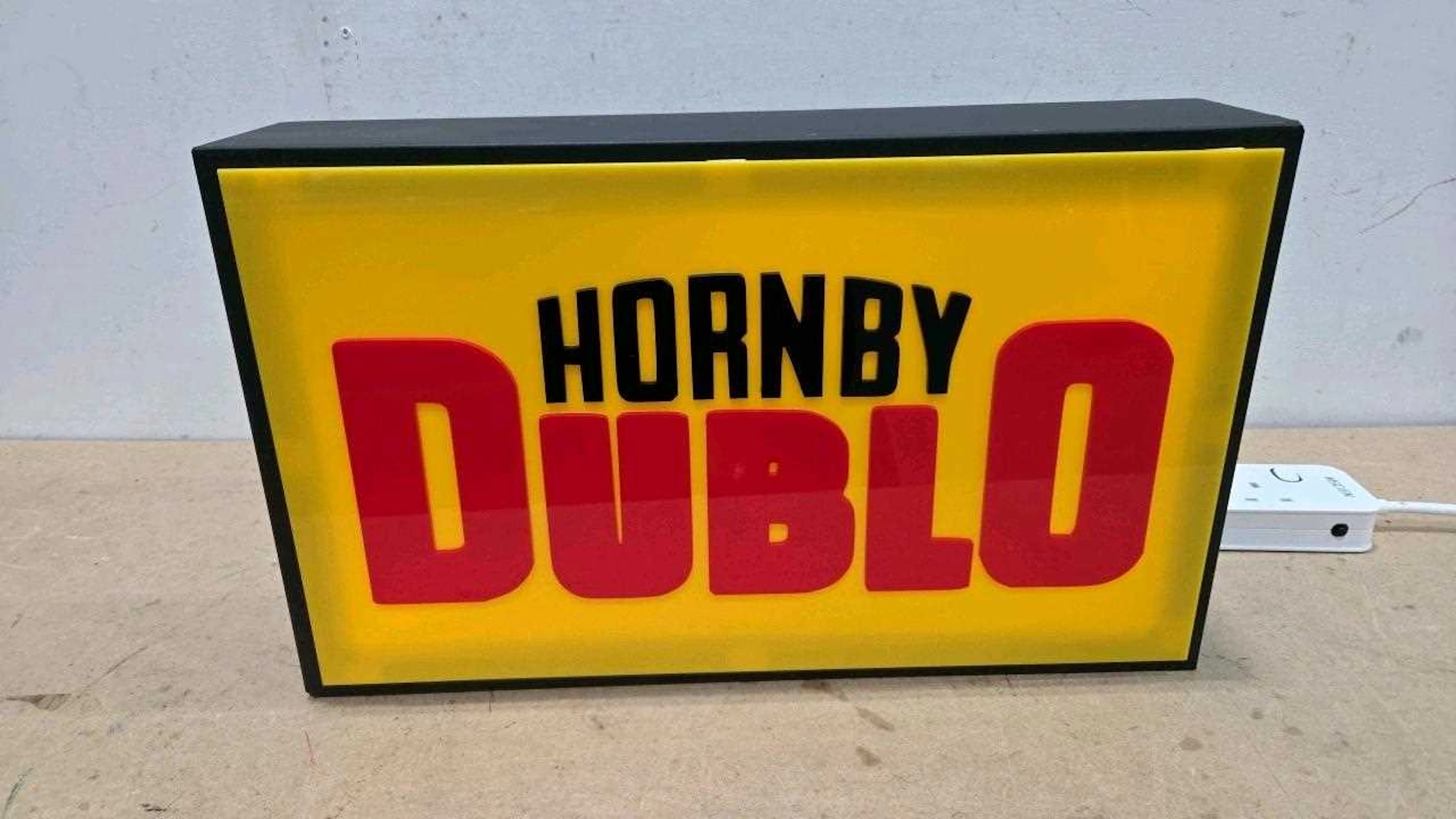 HORNBY DUBLO REPRO ILLUMINATED SIGN 20" X 12"