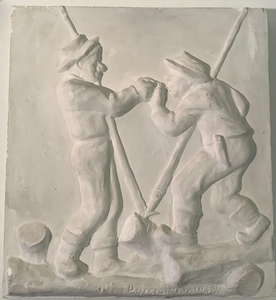 199 - Kipsireliefi. Pursiainen1952