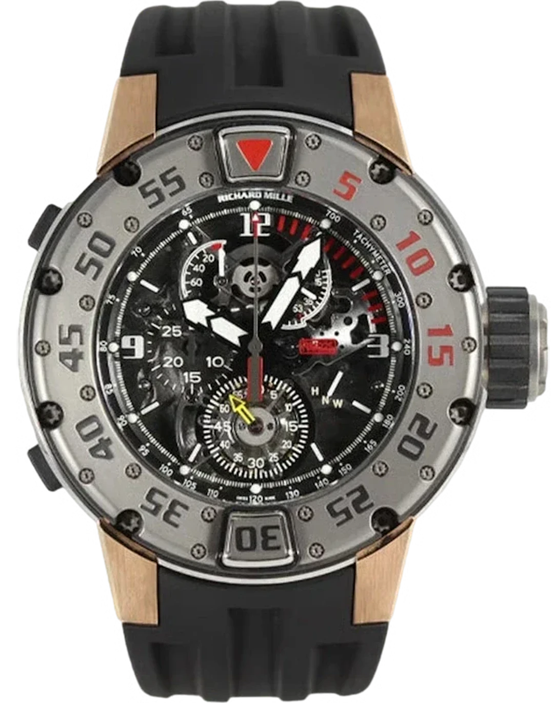 Richard Mille RM025 Diver Tourbillon 18K Rose Gold & Titanium Men's Watch