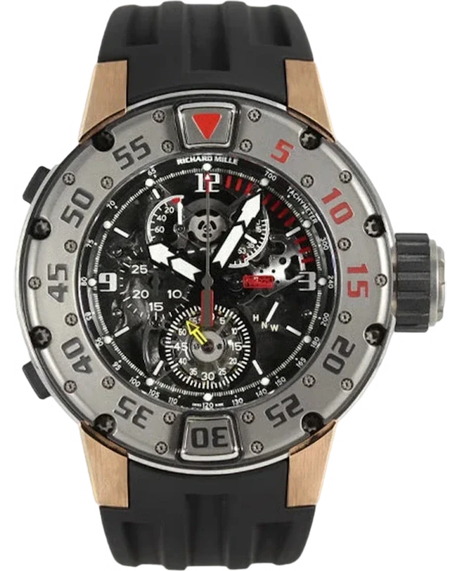 Richard Mille RM025 Diver Tourbillon 18K Rose Gold & Titanium Men's Watch