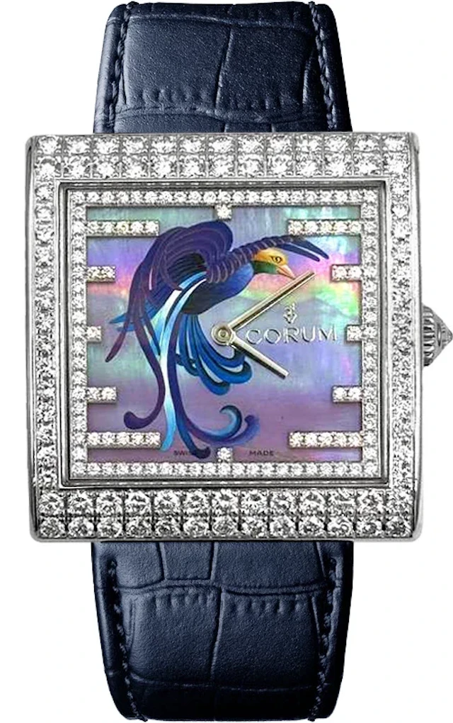 Corum Buckingham 18K White gold & Diamonds Lady's Watch