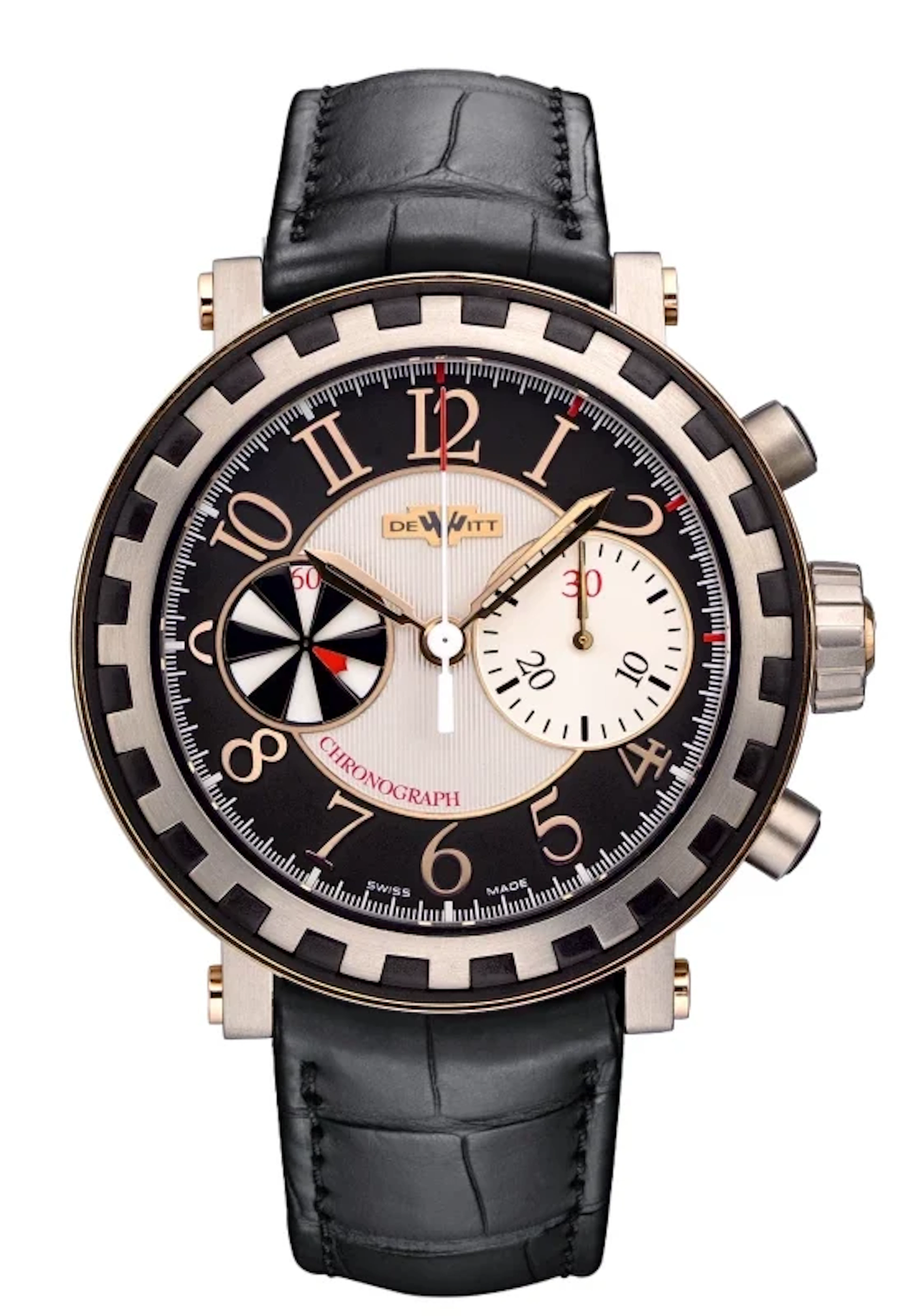 DeWitt Academia Chronographe Séquentiel Rose Gold & Titanium Men’s Watch