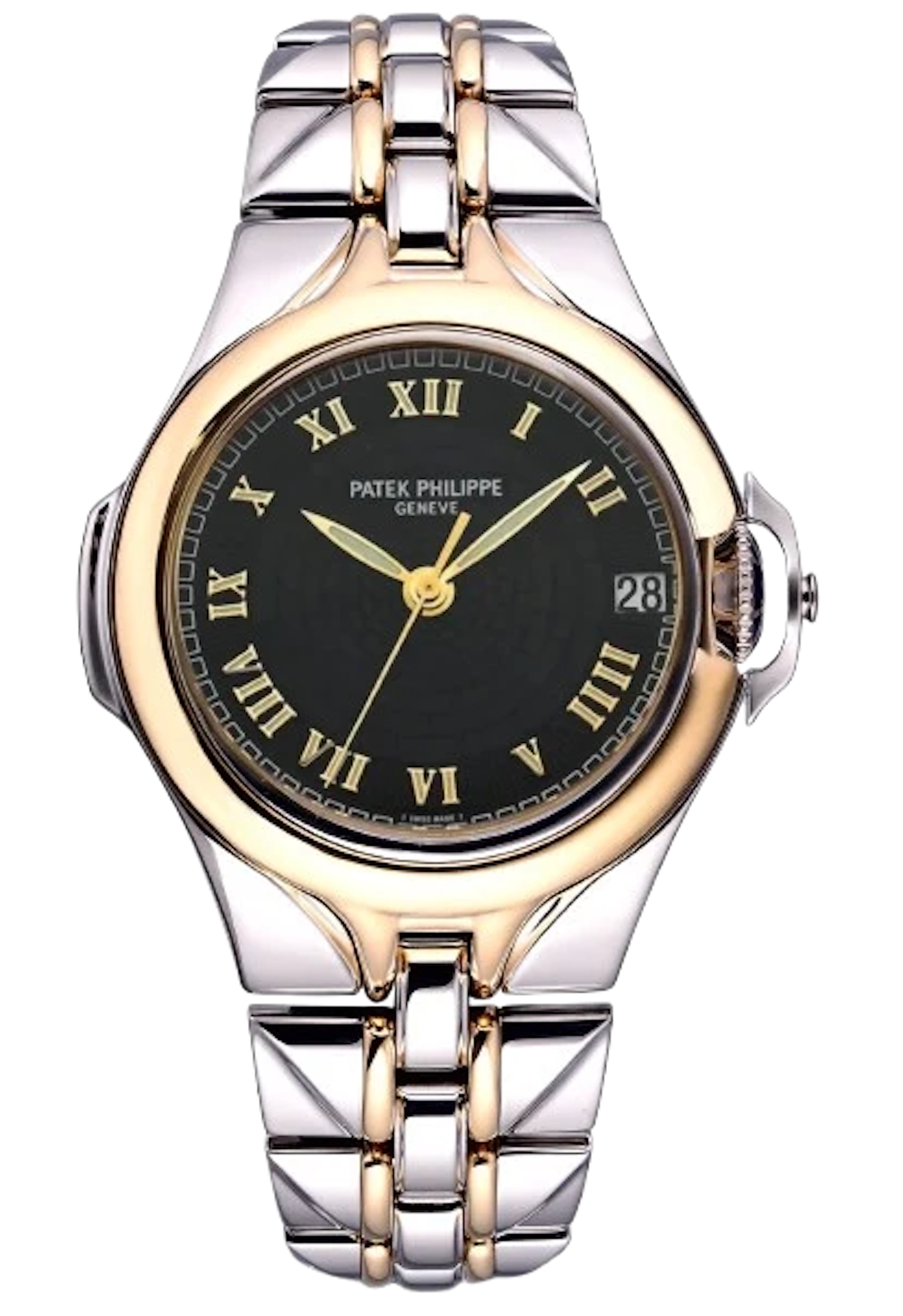 Patek Philippe Sculpture Steel and Gold Men's Watch