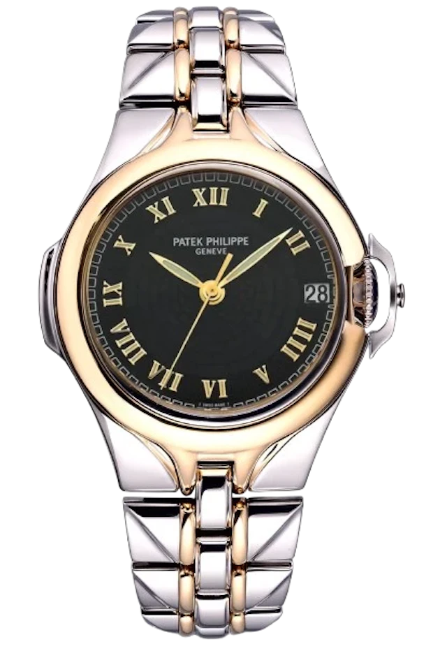Patek Philippe Sculpture Steel and Gold Men's Watch