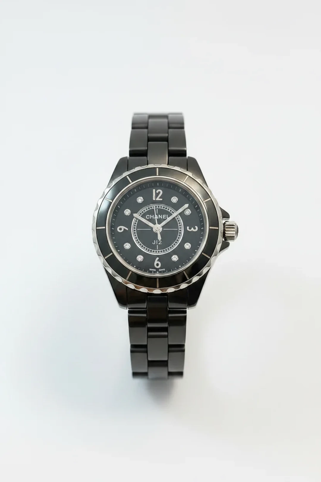 Chanel J12 Black Ceramic & Diamond Ladies’ Watch
