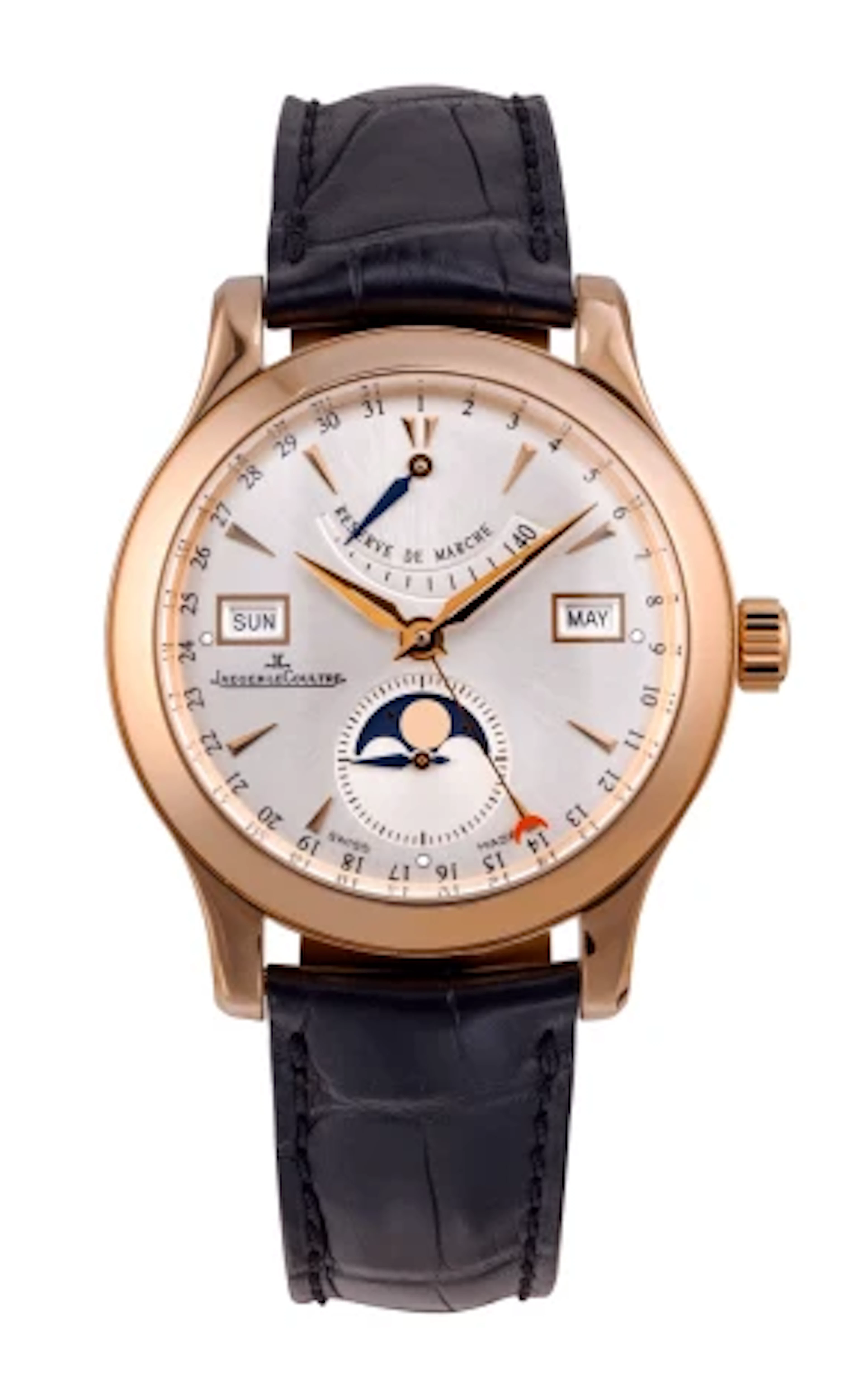 Jaeger-LeCoultre Master Control Calendar Moonphase 18K Rose Gold Men's Watch