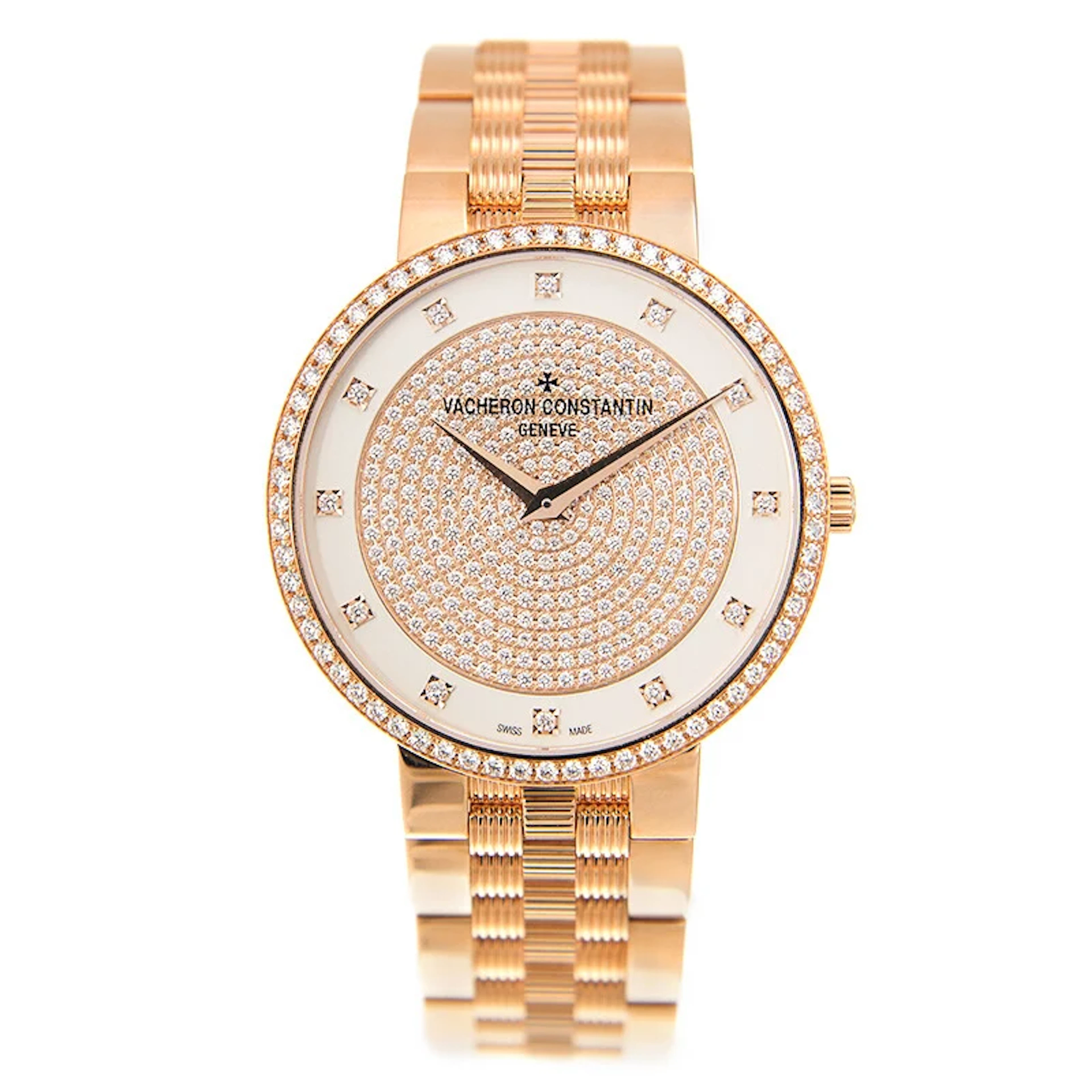 Vacheron Constantin Traditionnelle 18K Rose Gold Diamond-Set Ladies' Watch