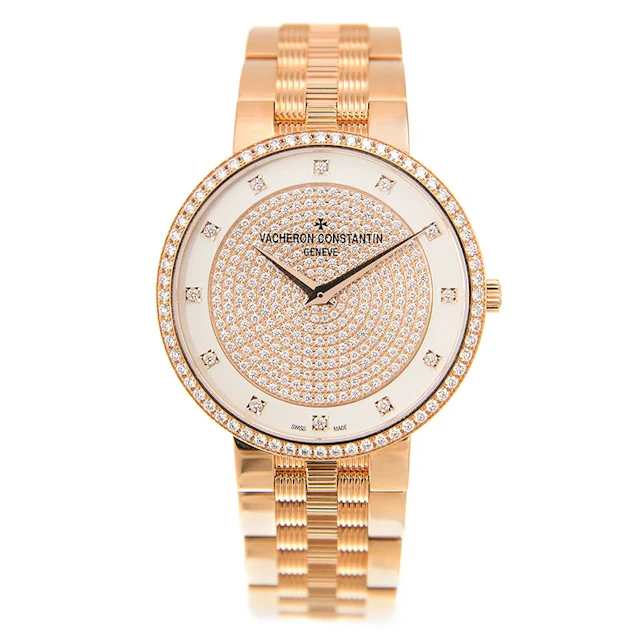 Vacheron Constantin Traditionnelle 18K Rose Gold Diamond-Set Ladies' Watch