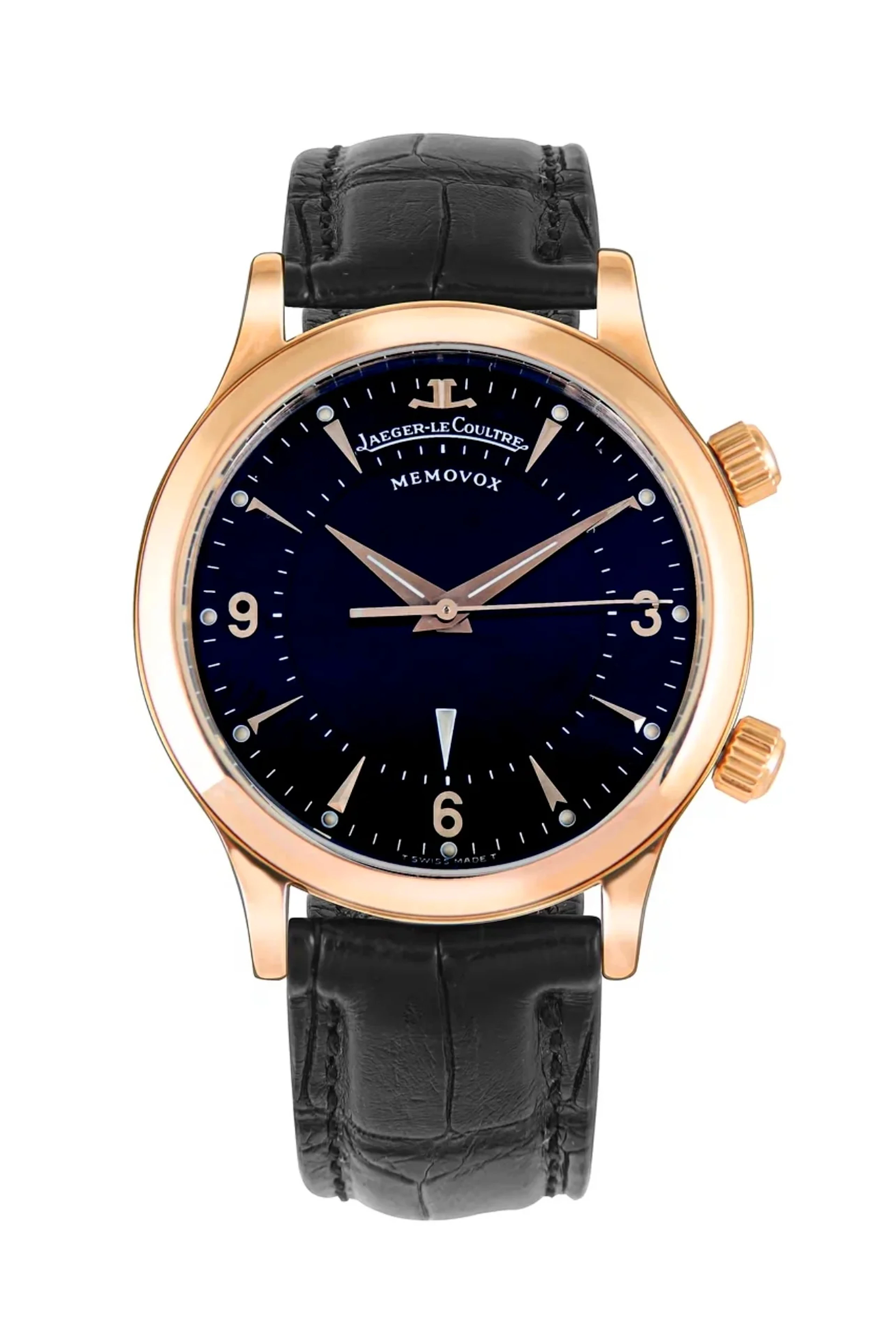 Jaeger-LeCoultre Memovox 18K Rose Gold Men's Watch