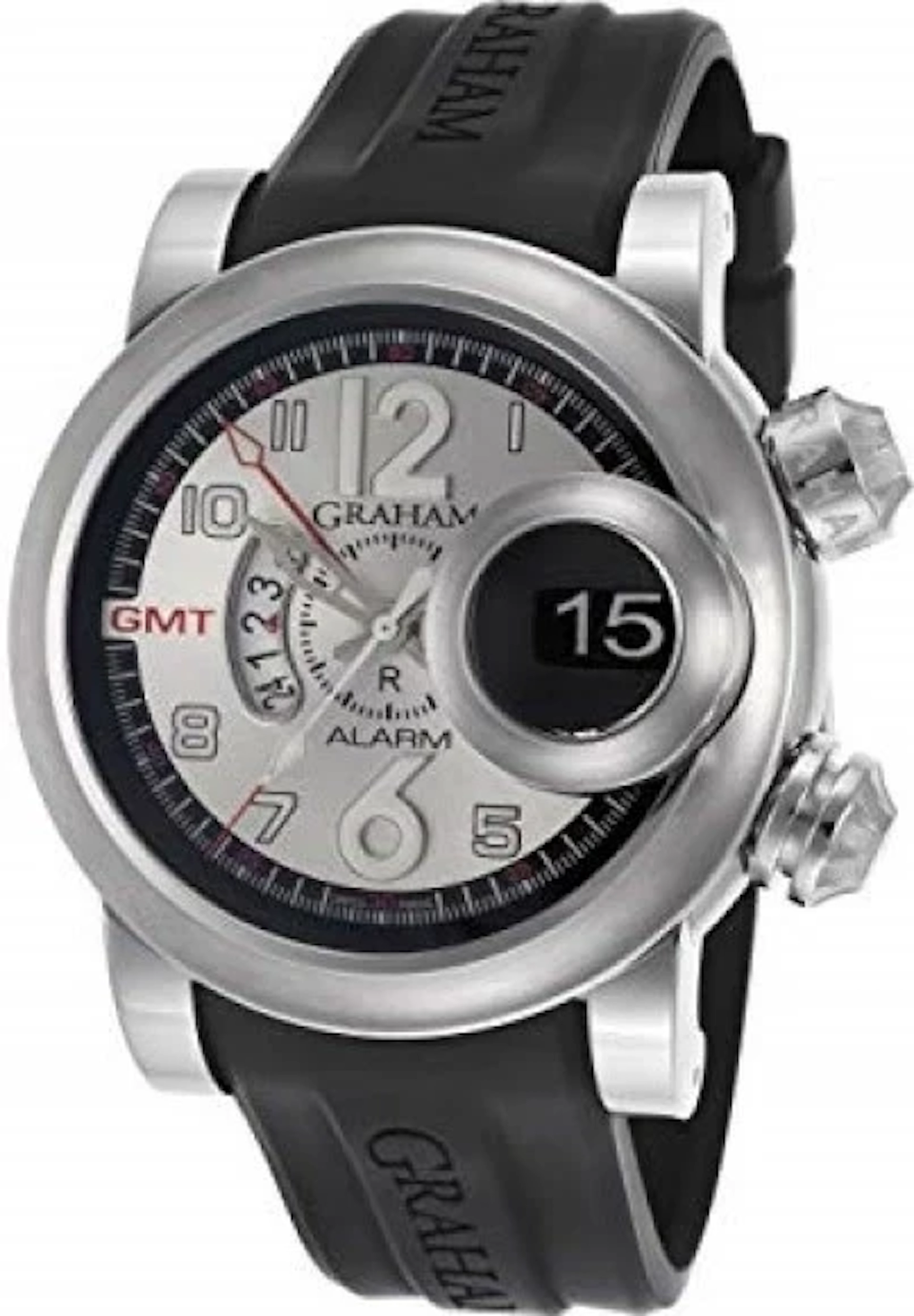 Graham Swordfish Swordfish Grillo Alarm GMT Stainless steel Men's Watch