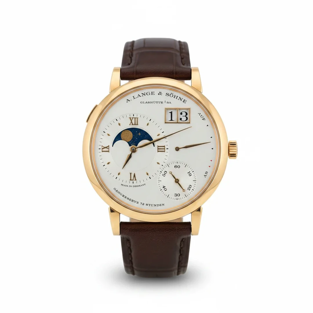 A. Lange & Söhne Grand Lange 1 Moon Phase 18k Rose Gold Watch 139.032