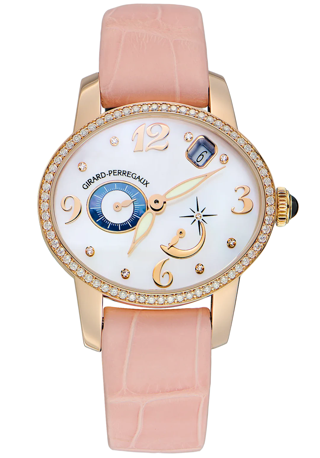 Girard Perregaux Cat's Eye 18K Rose Gold & Diamonds Lady's Watch