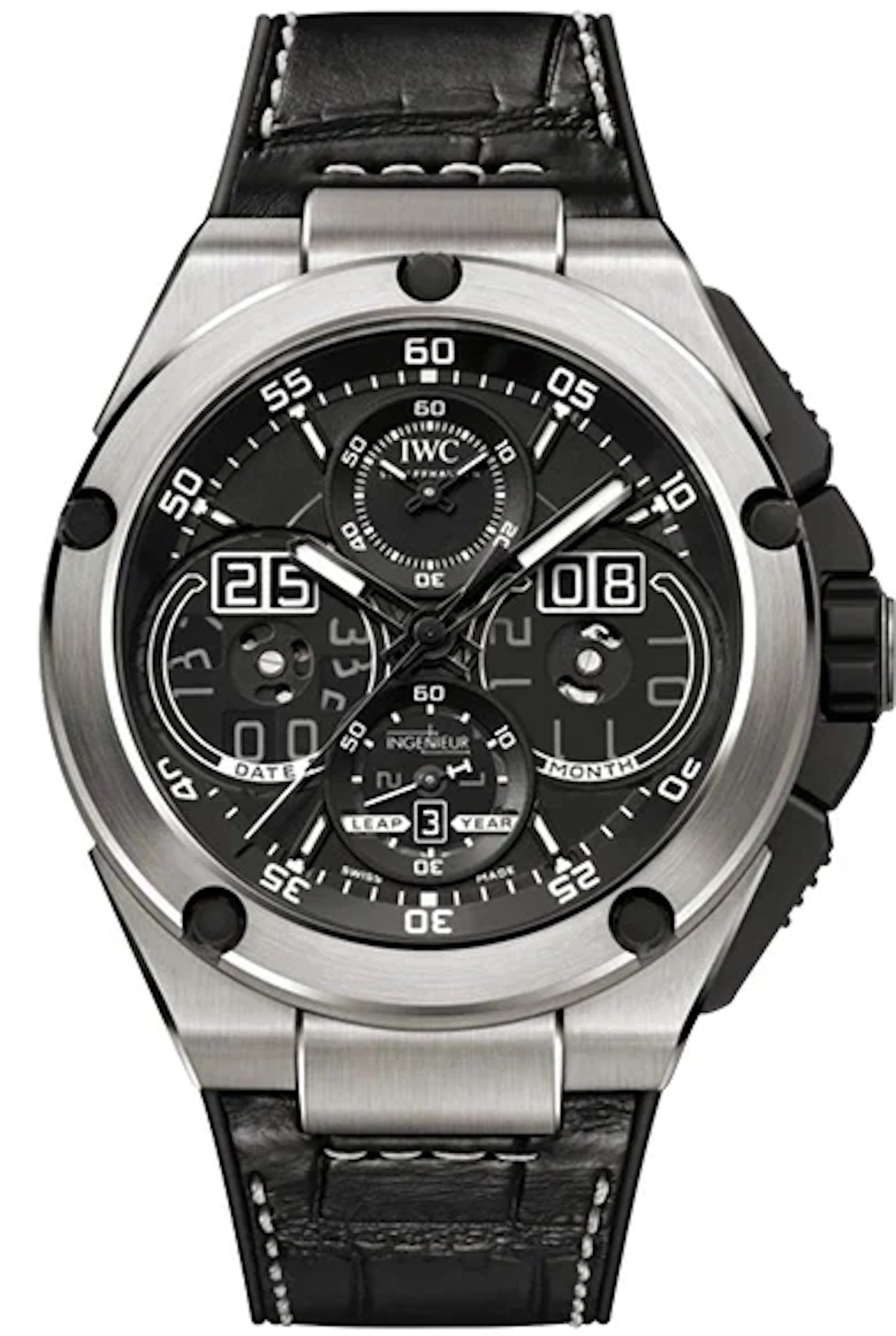 IWC Ingenieur Perpetual Calendar Digital Date-Month Titanium Men’s Watch