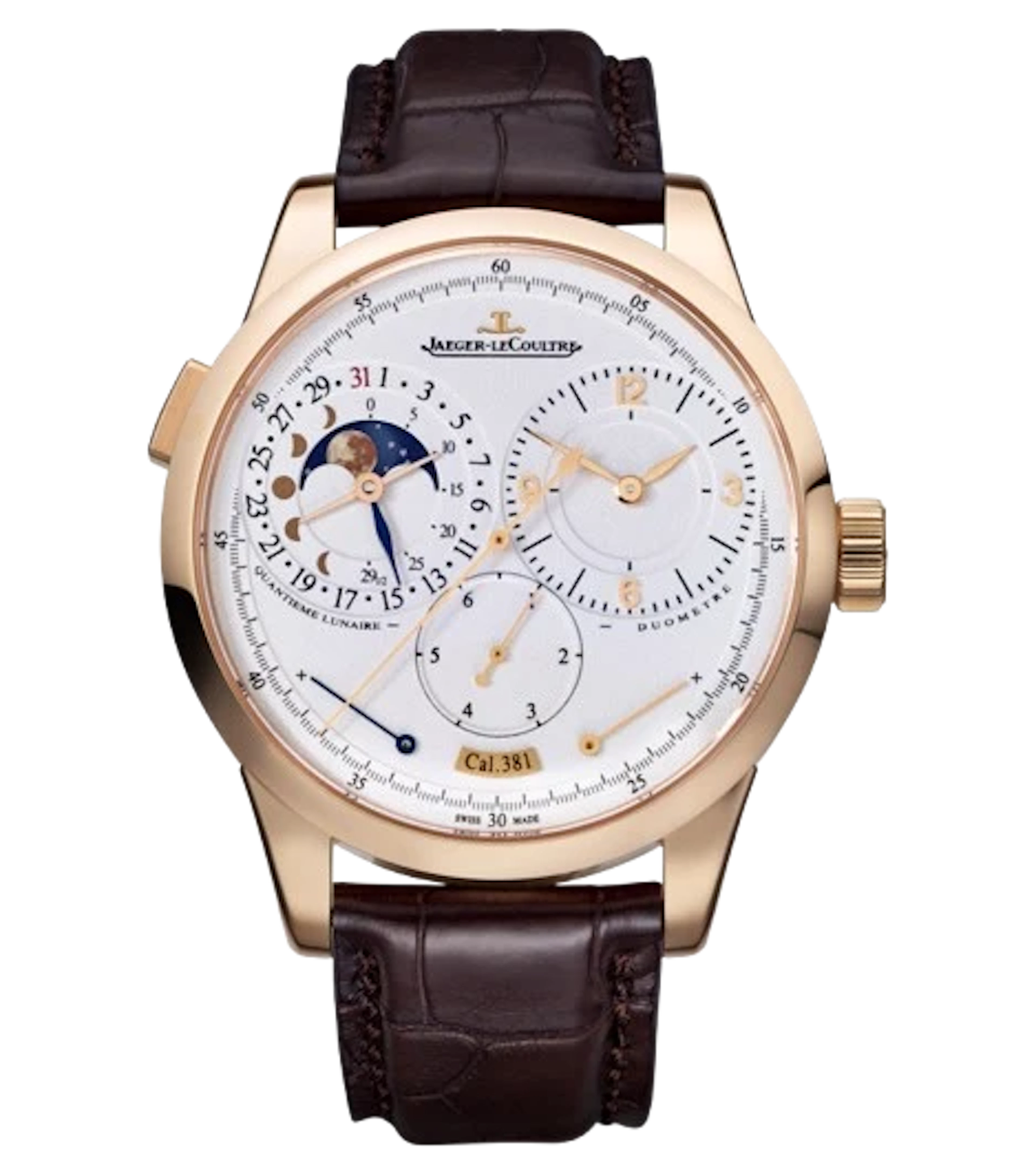 Jaeger-LeCoultre Duometre Quantieme Lunaire 18K Rose Gold Men’s Watch